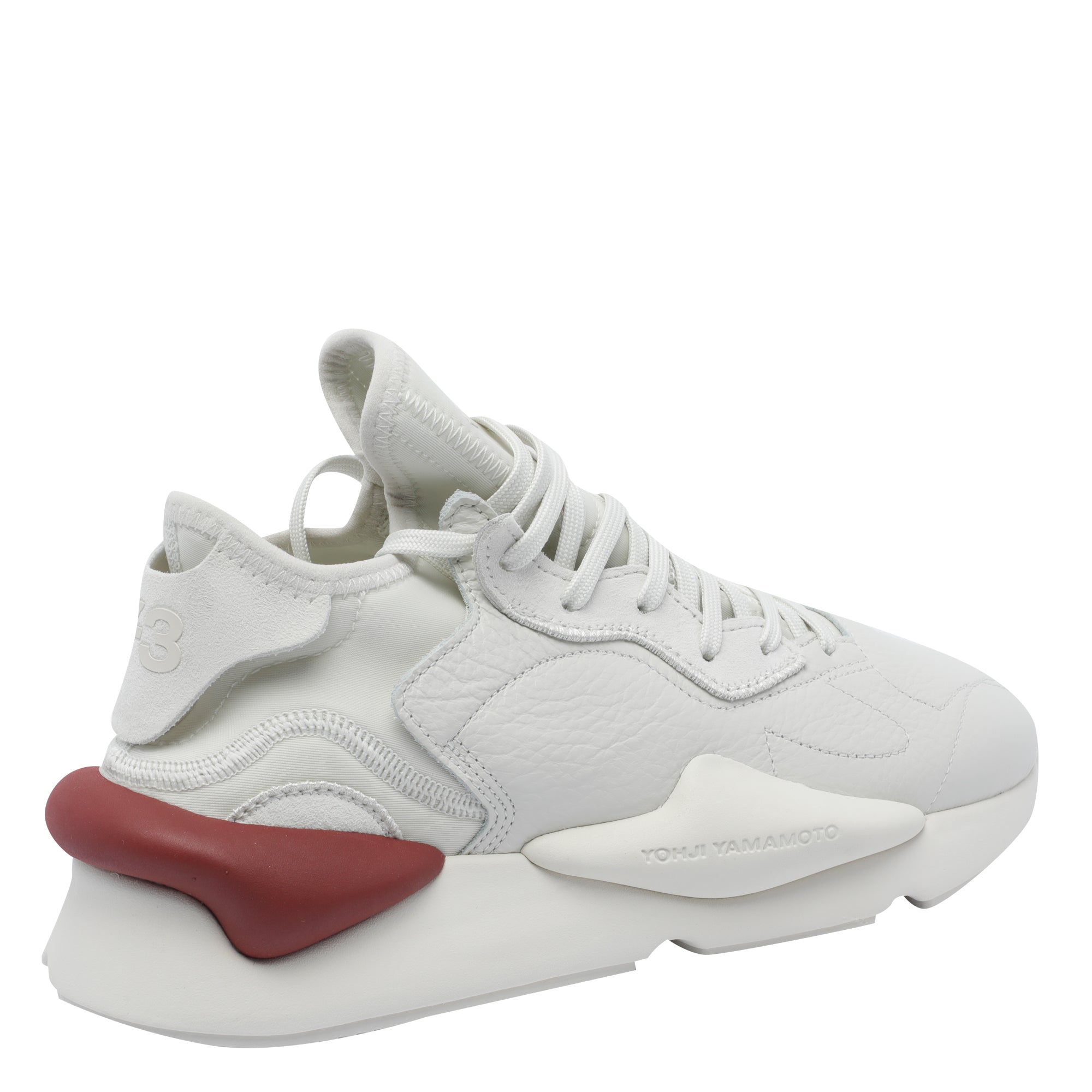 Y-3 Sneakers Grey Calf Leather/rubber Sole