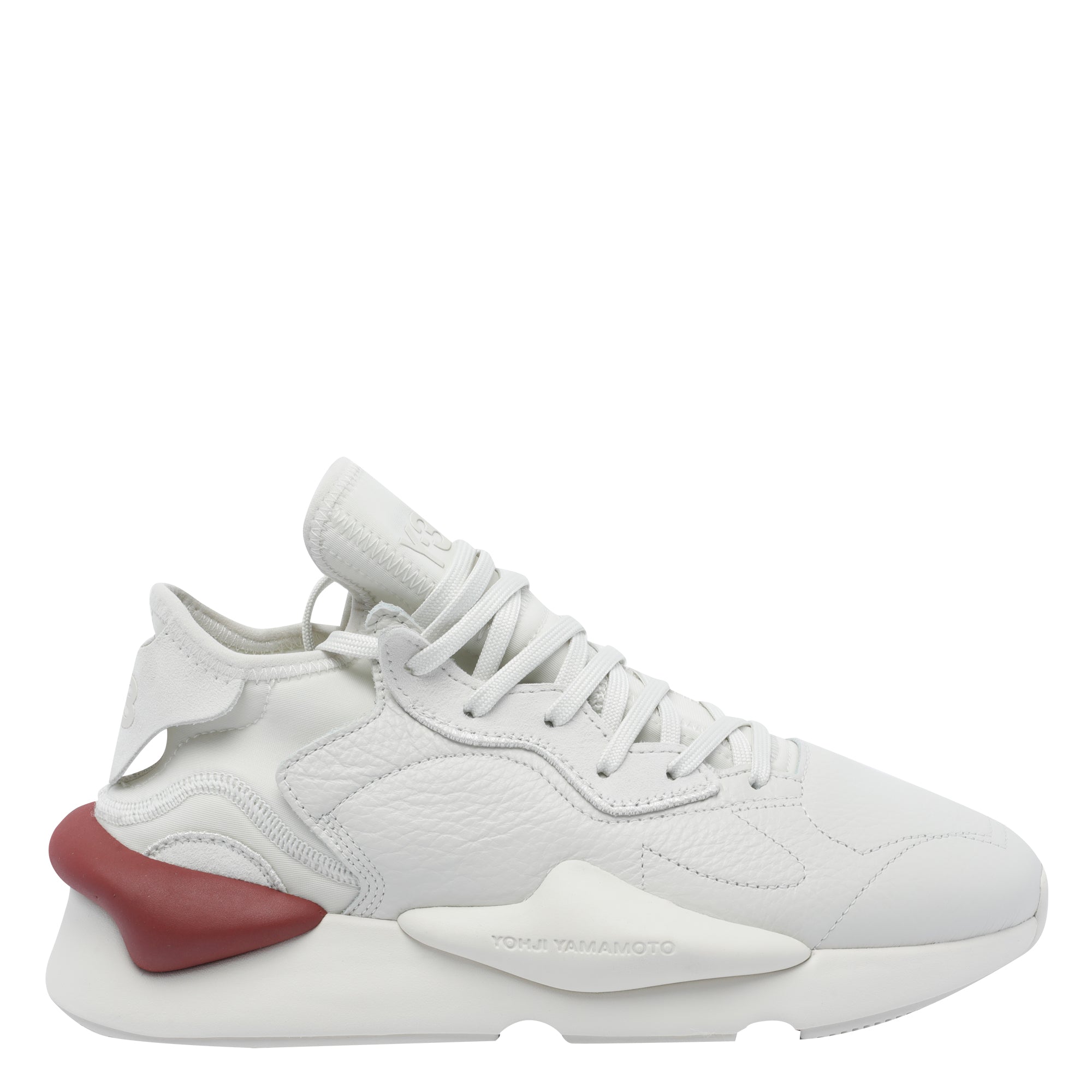 Y-3 Sneakers Grey Calf Leather/rubber Sole