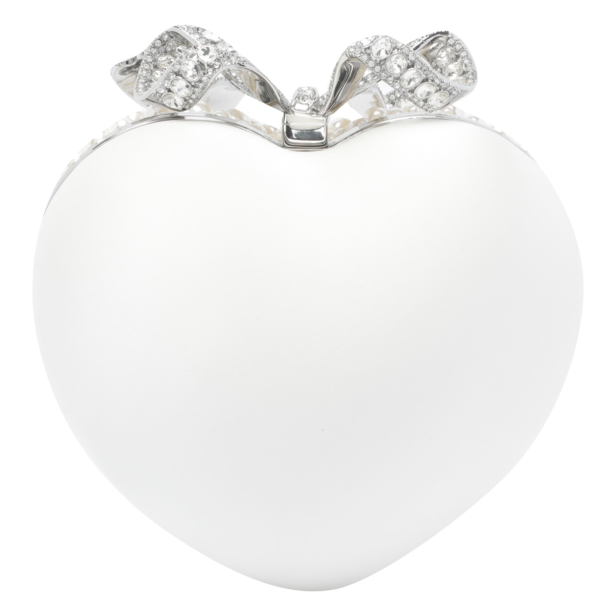 Self Portrait Bags White Fabric Crystal Metal