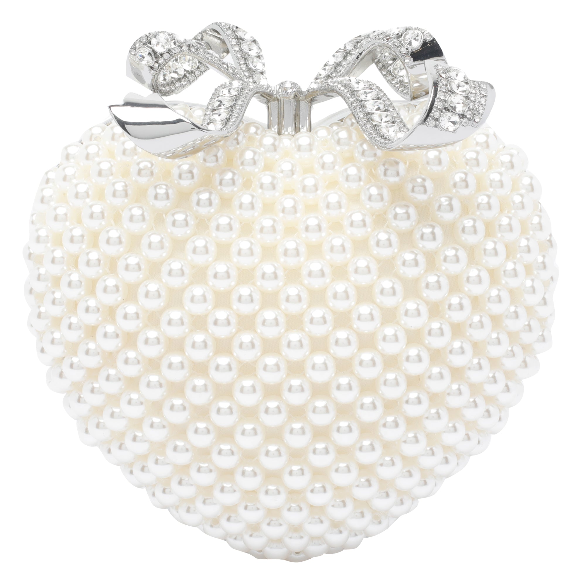 Self Portrait Bags White Fabric Crystal Metal