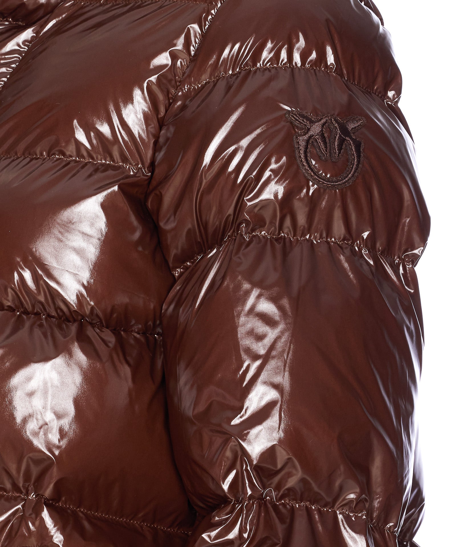 Pinko Coats Brown Nylon