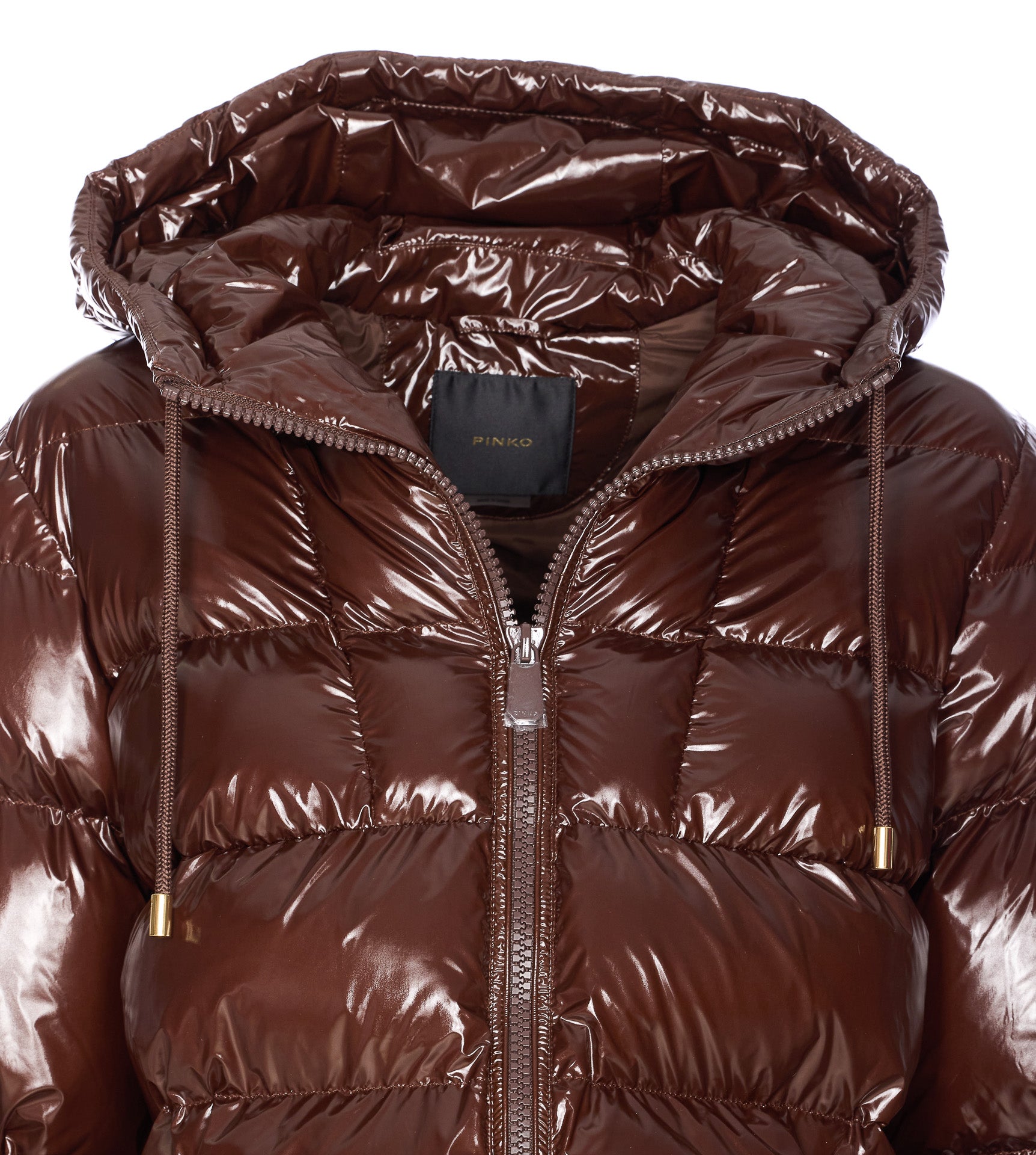 Pinko Coats Brown Nylon