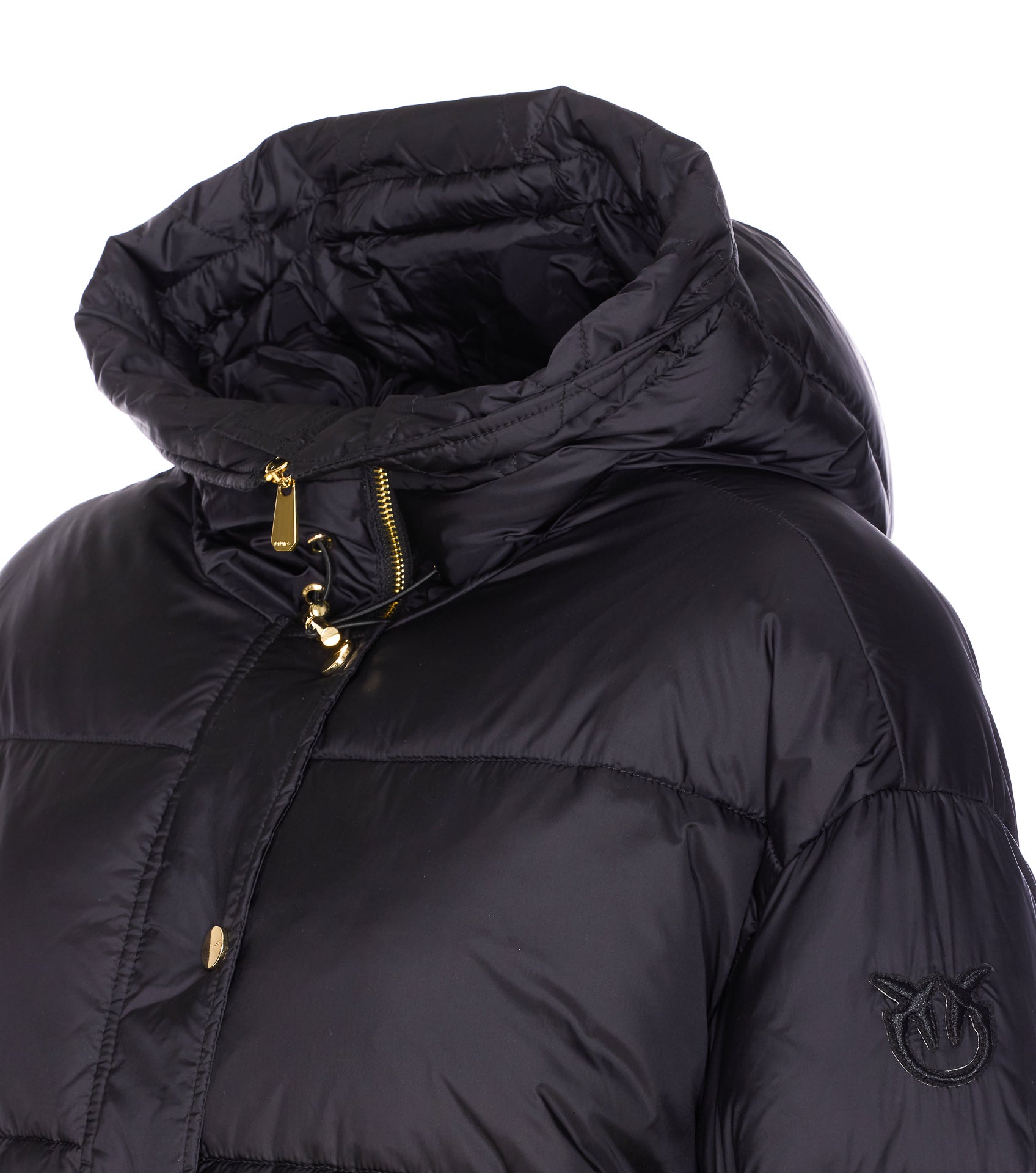 Pinko Coats Black Nylon