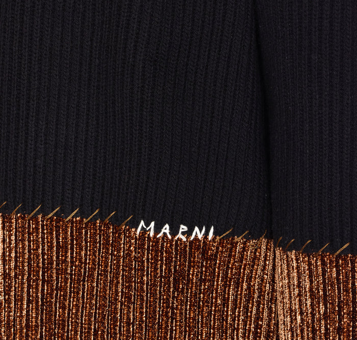 Marni Sweaters Black Virgin Wool