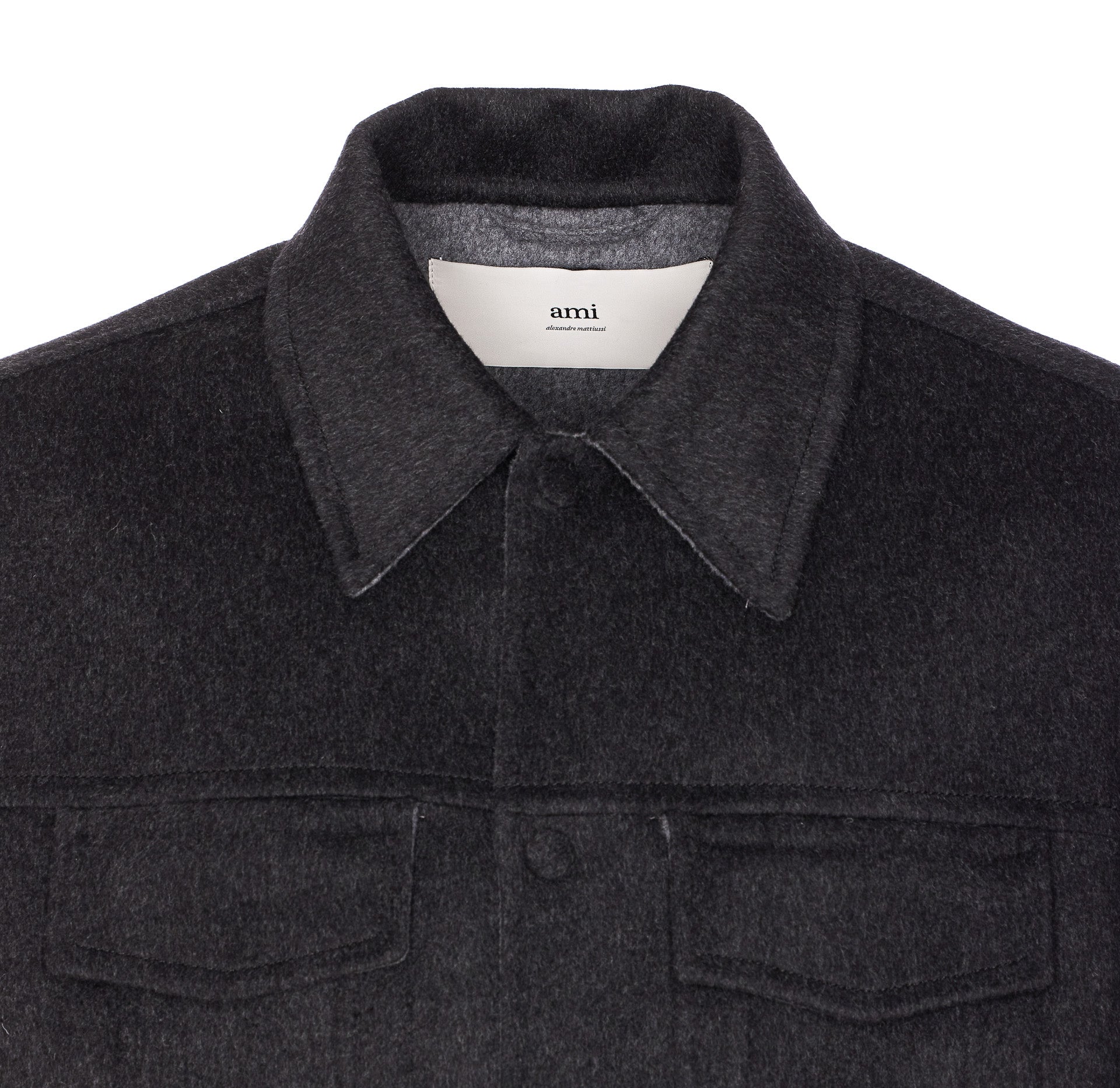 Ami Alexandre Matiussi Jackets Grey Wool