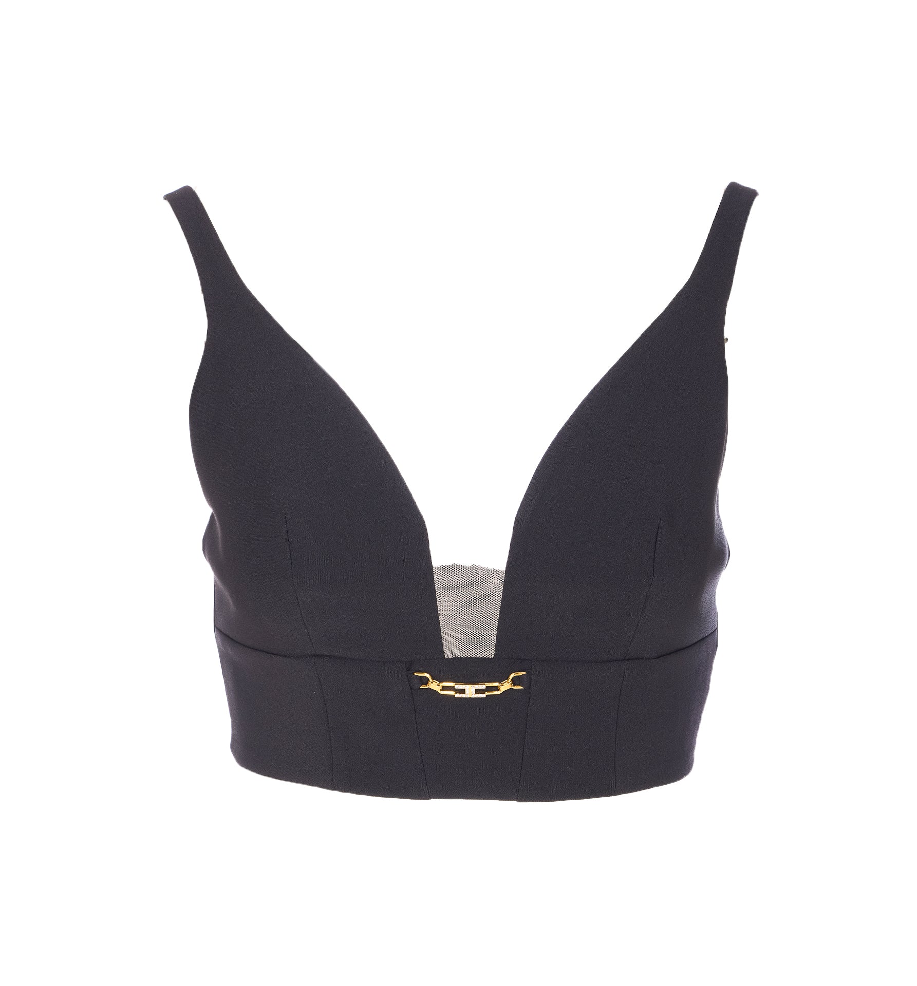 Elisabetta Franchi Top Black Polyester