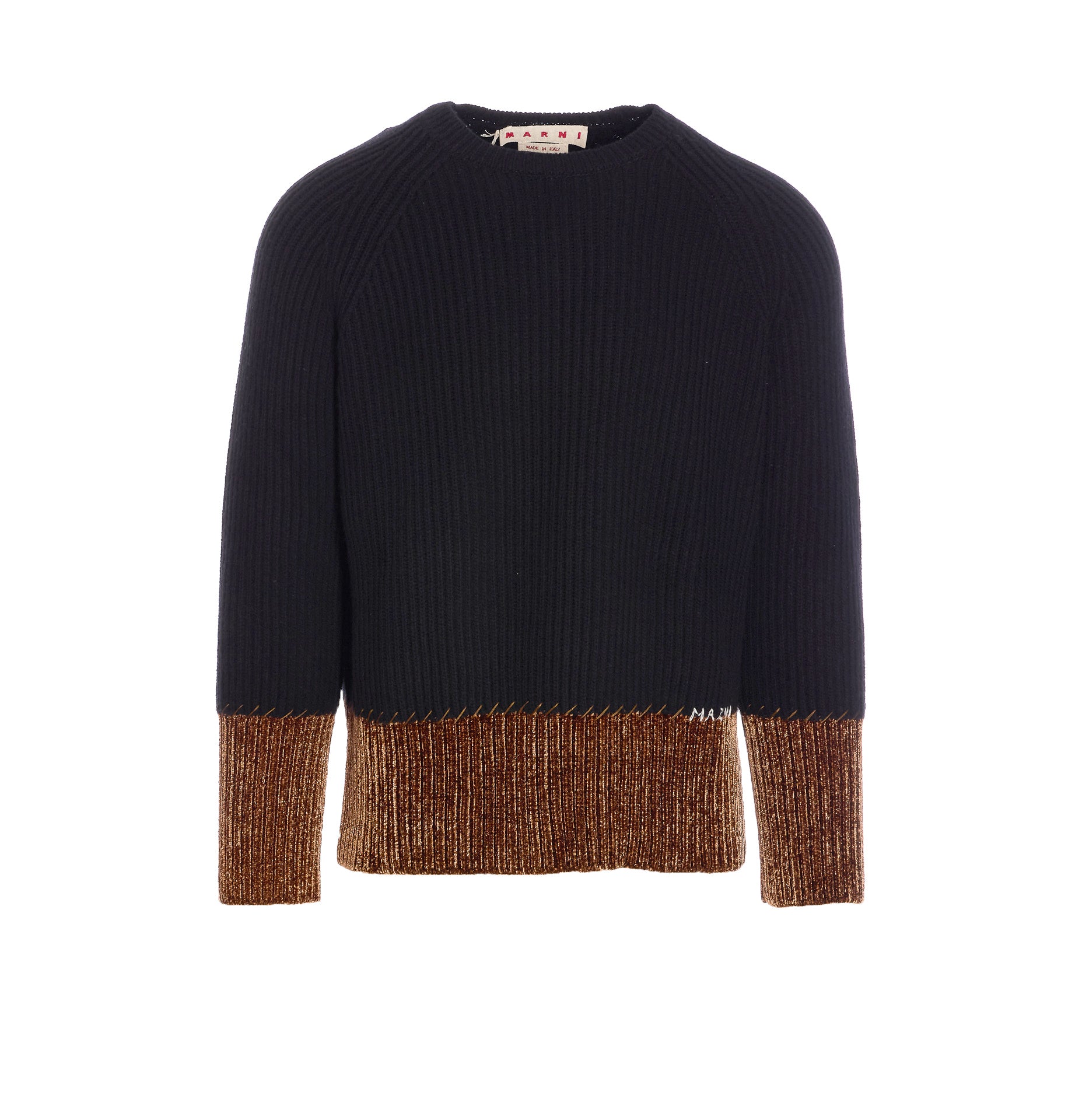 Marni Sweaters Black Virgin Wool