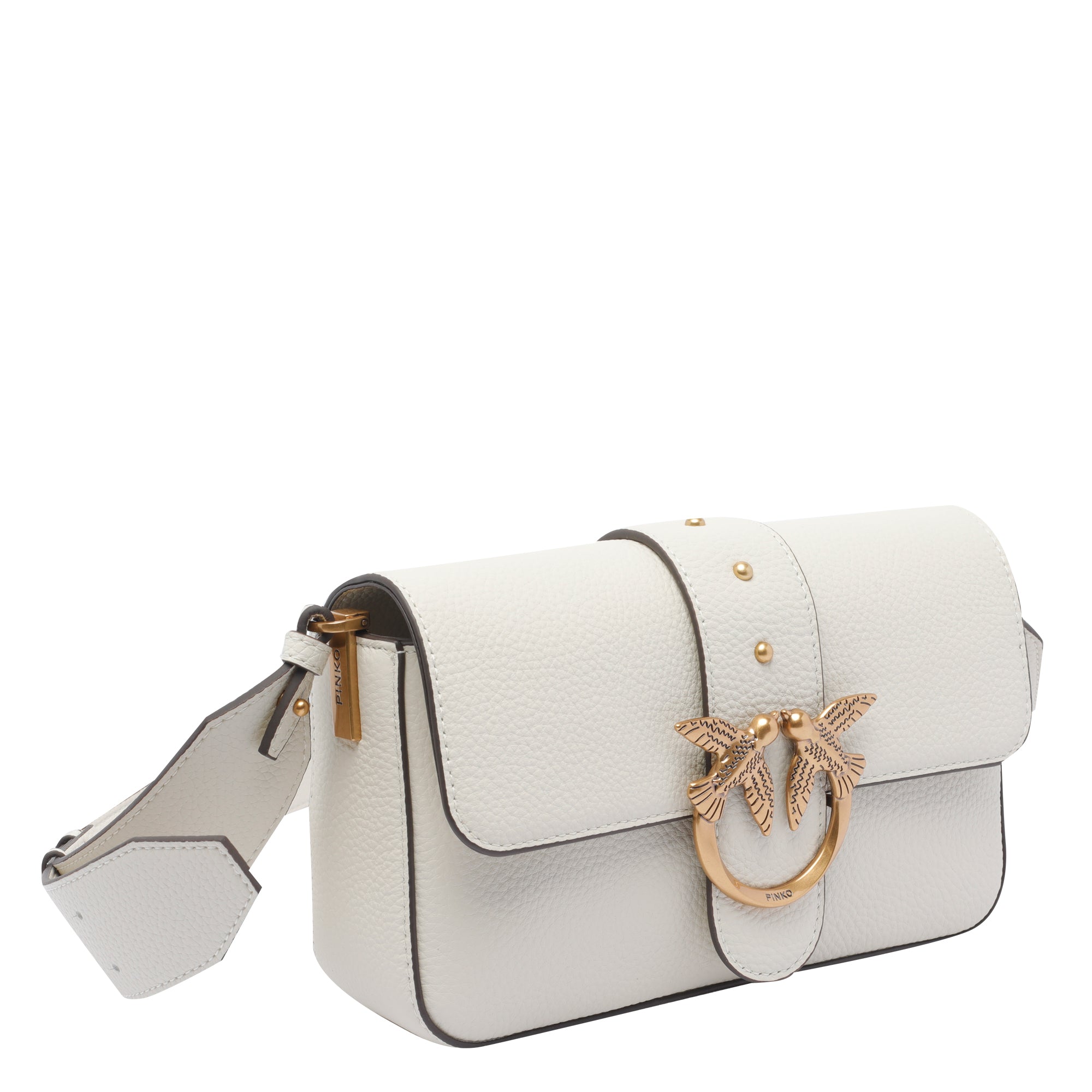 Pinko Bags White Calf Leather