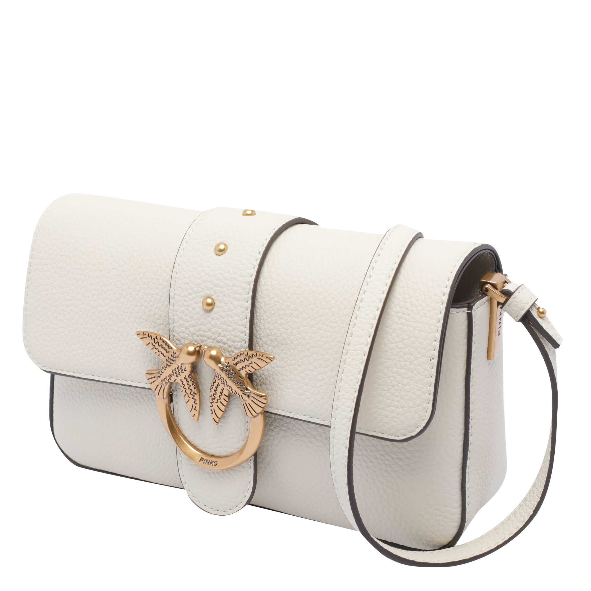 Pinko Bags White Calf Leather