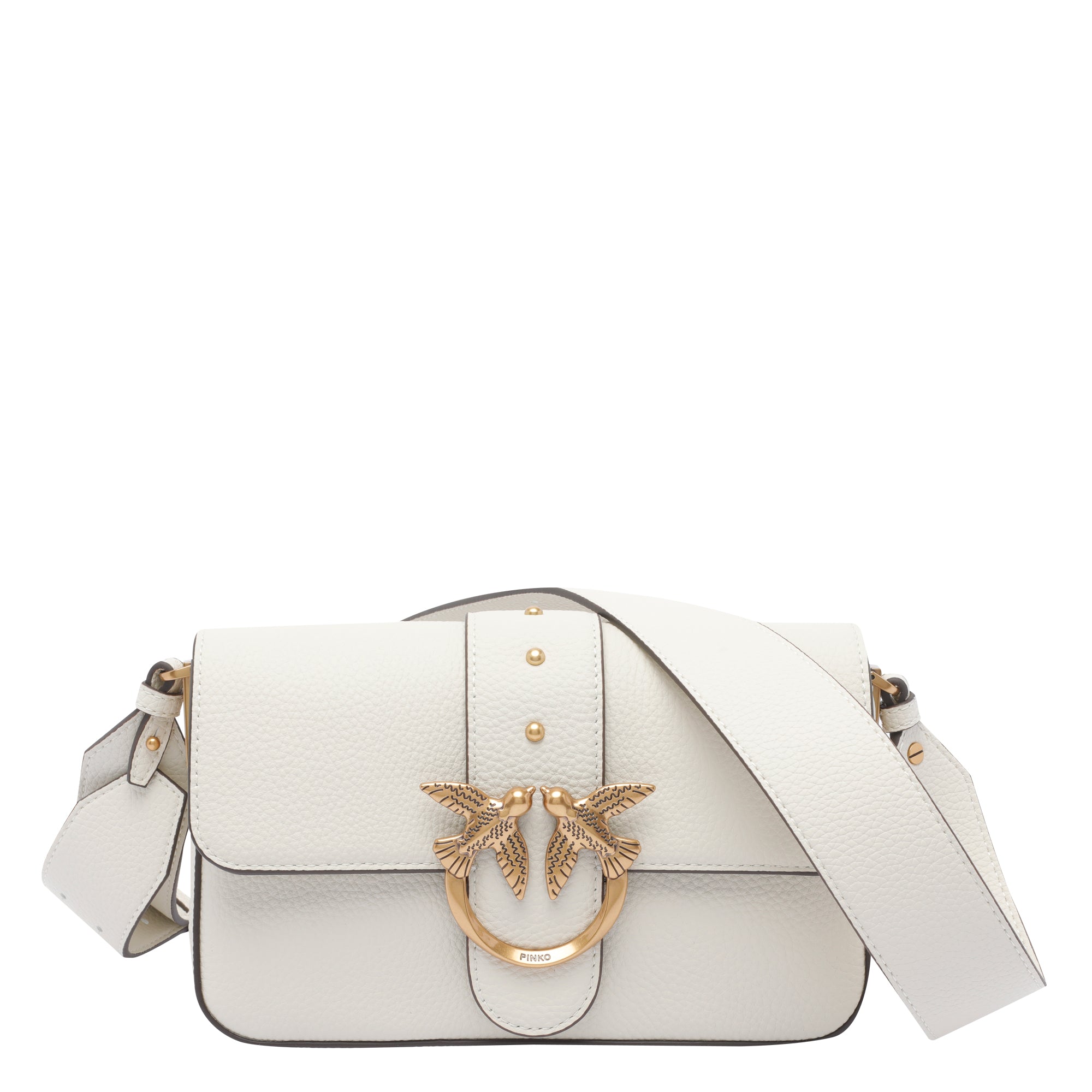 Pinko Bags White Calf Leather