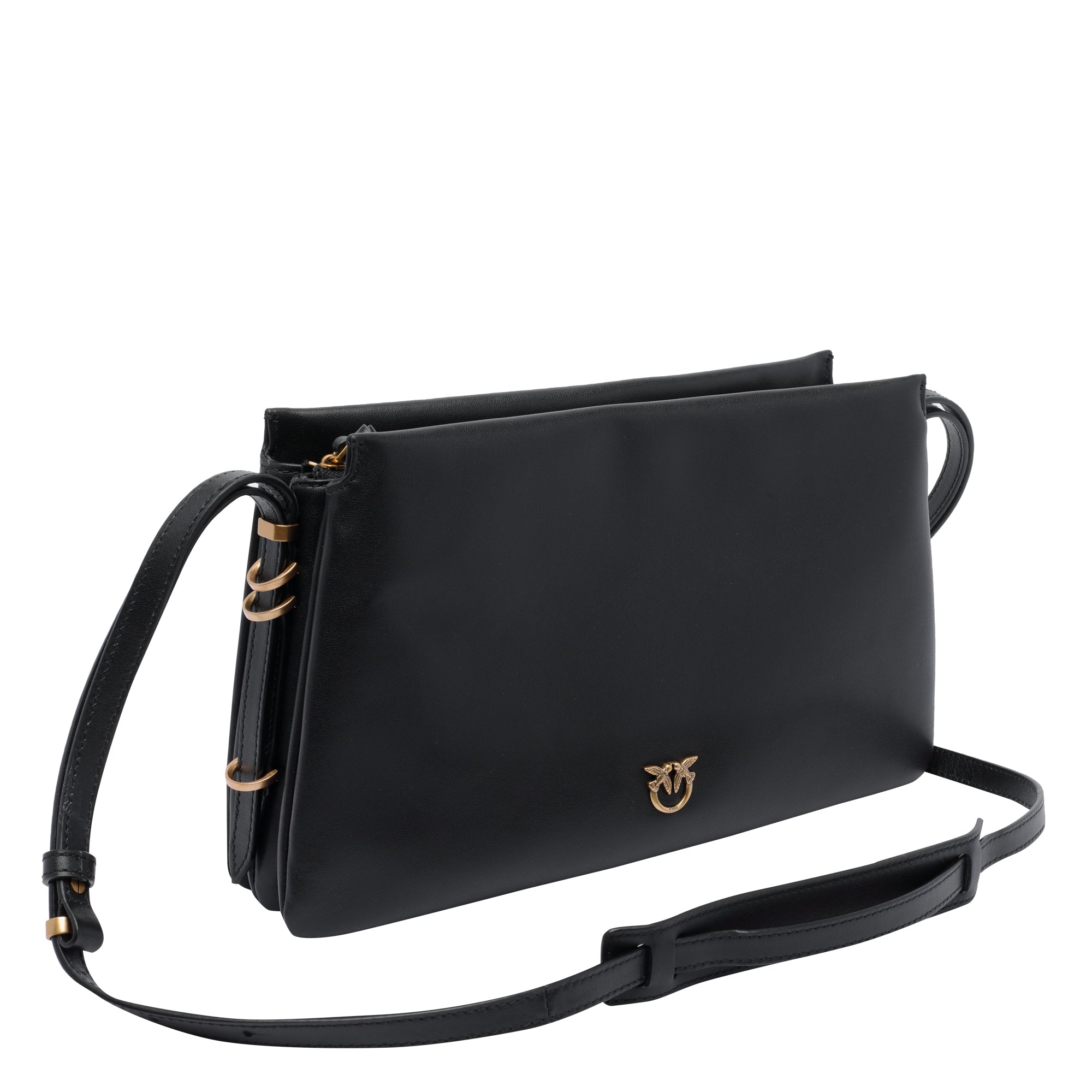 Pinko Bags Black Calf Leather