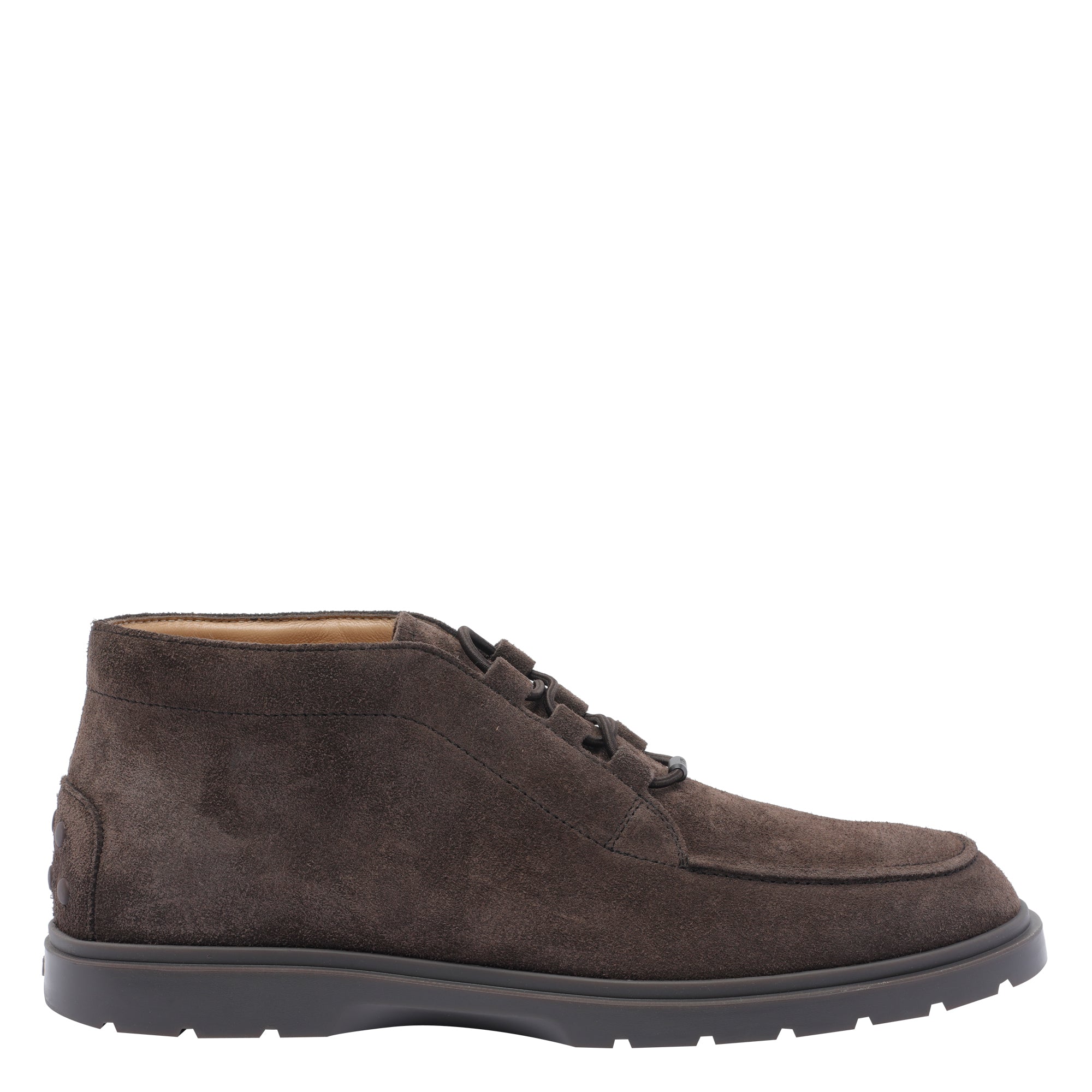 Tods Boots Brown Suede Leather/rubber Sole