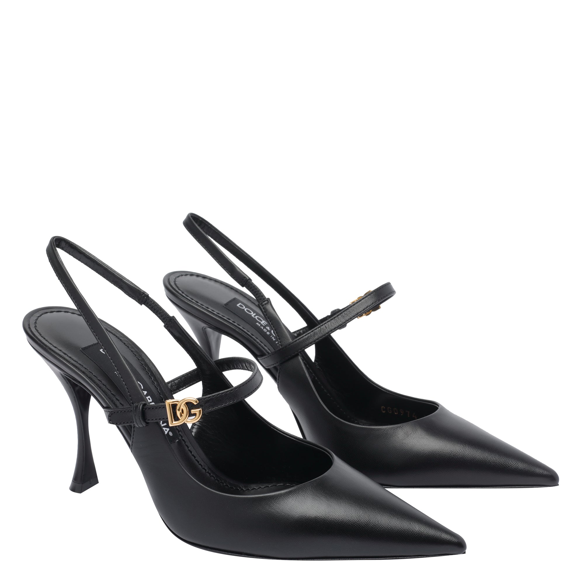Dolce & Gabbana With Heel Black Calf Leather/calf Sole