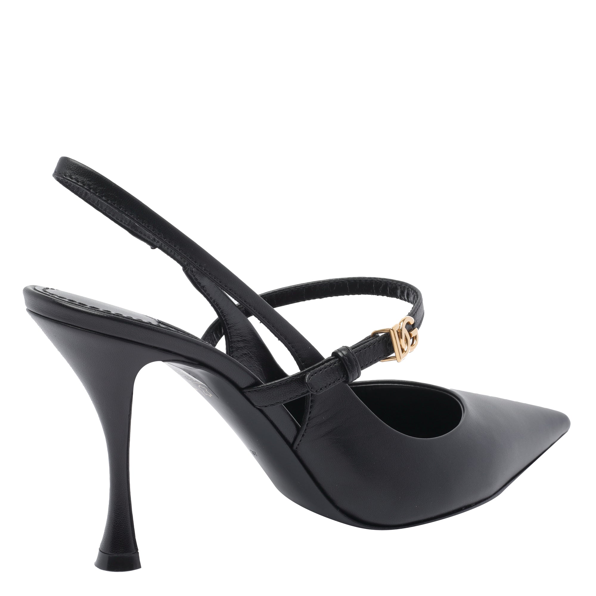 Dolce & Gabbana With Heel Black Calf Leather/calf Sole