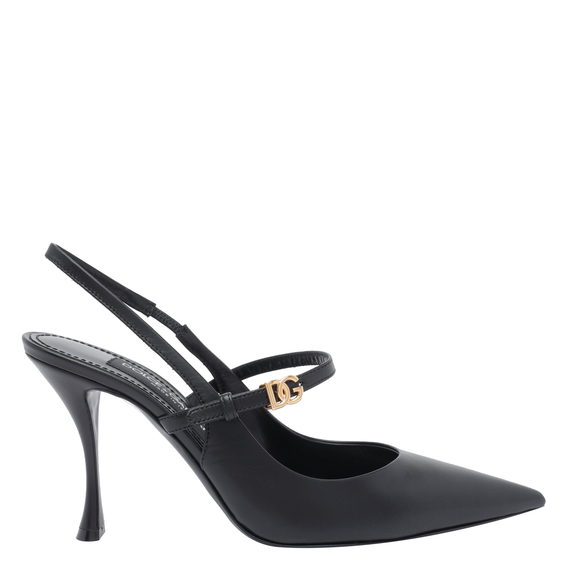 Dolce & Gabbana With Heel Black Calf Leather/calf Sole