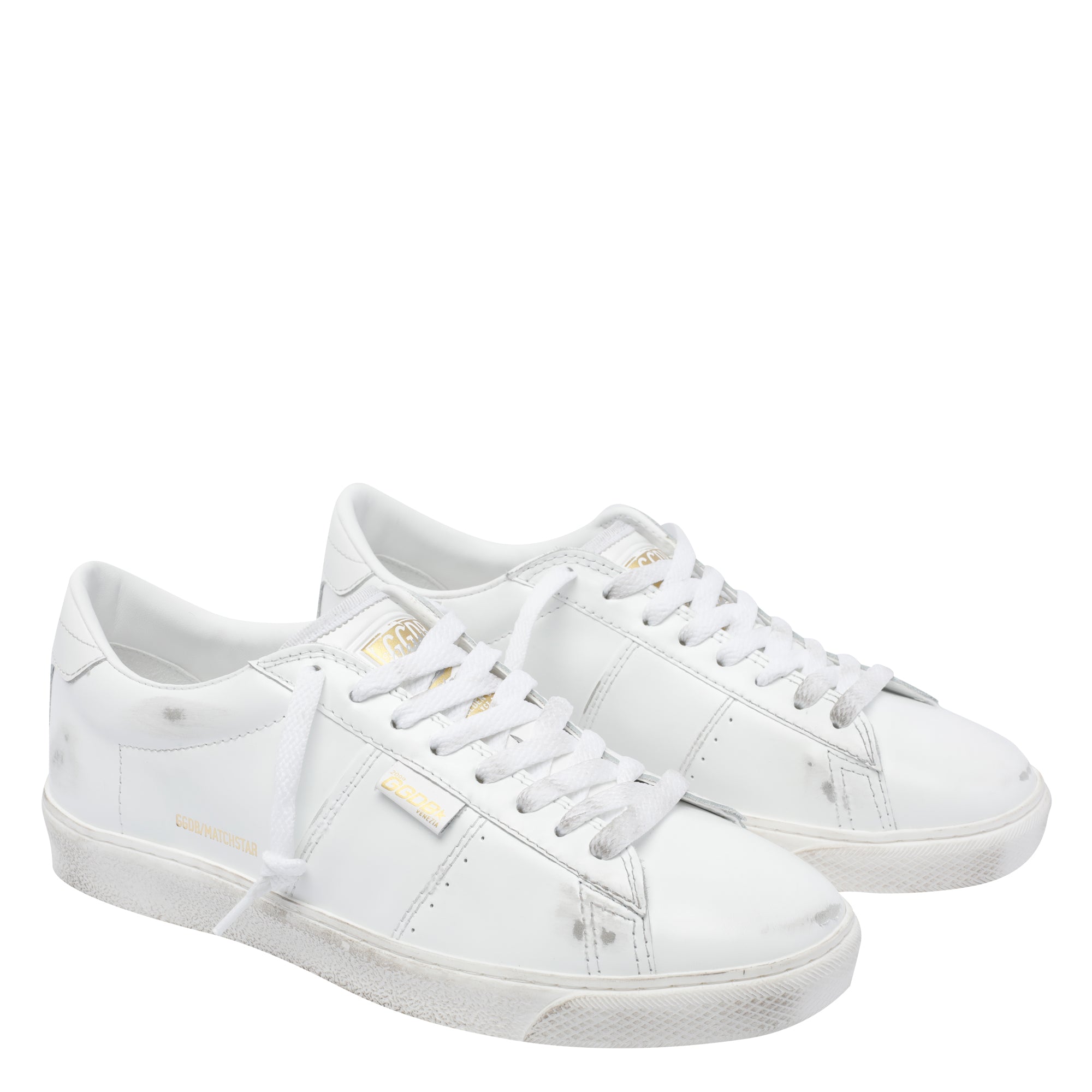 Golden Goose Sneakers White Calf Leather/rubber Sole