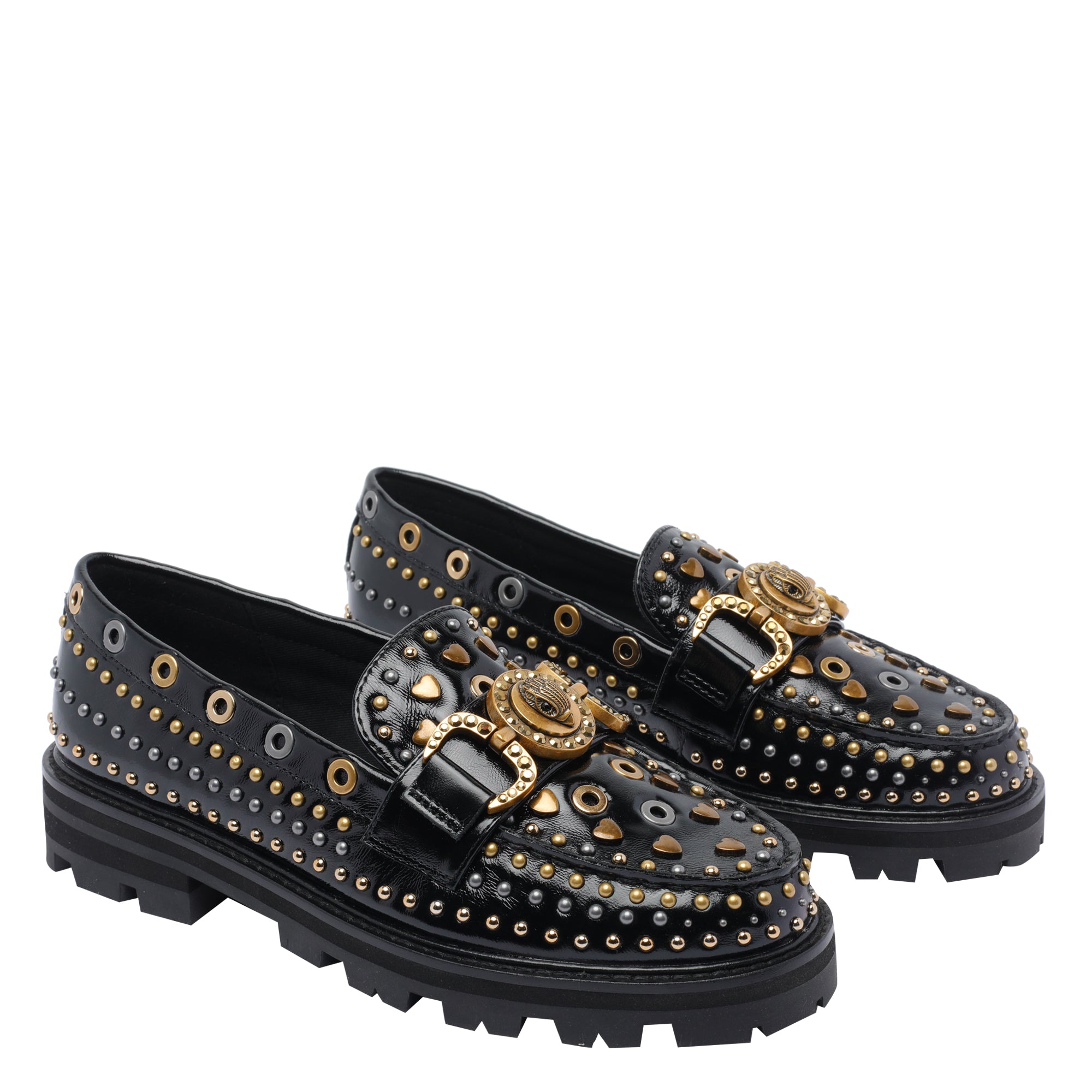Kurt Geiger Flat shoes Black Calf Leather/rubber Sole