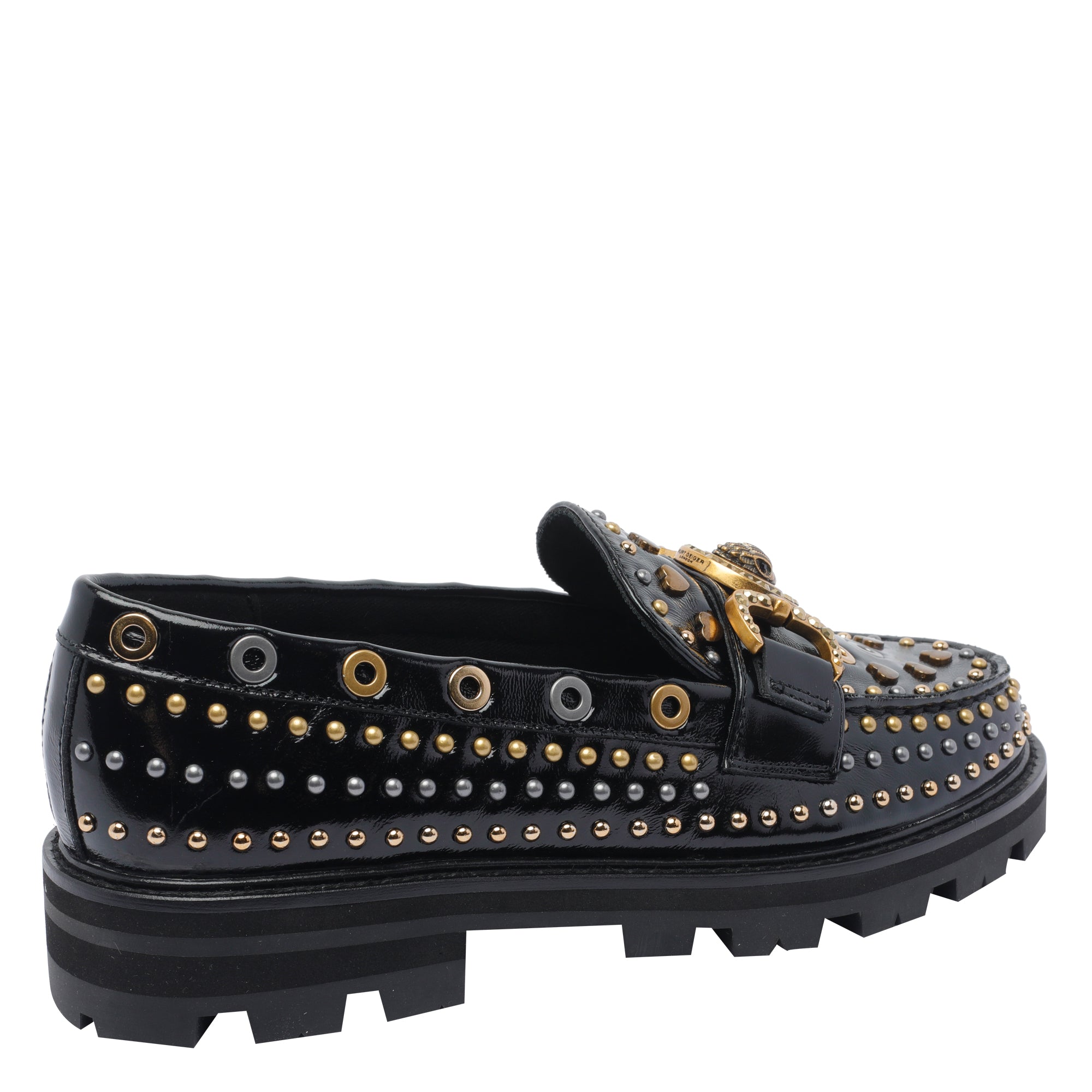 Kurt Geiger Flat shoes Black Calf Leather/rubber Sole