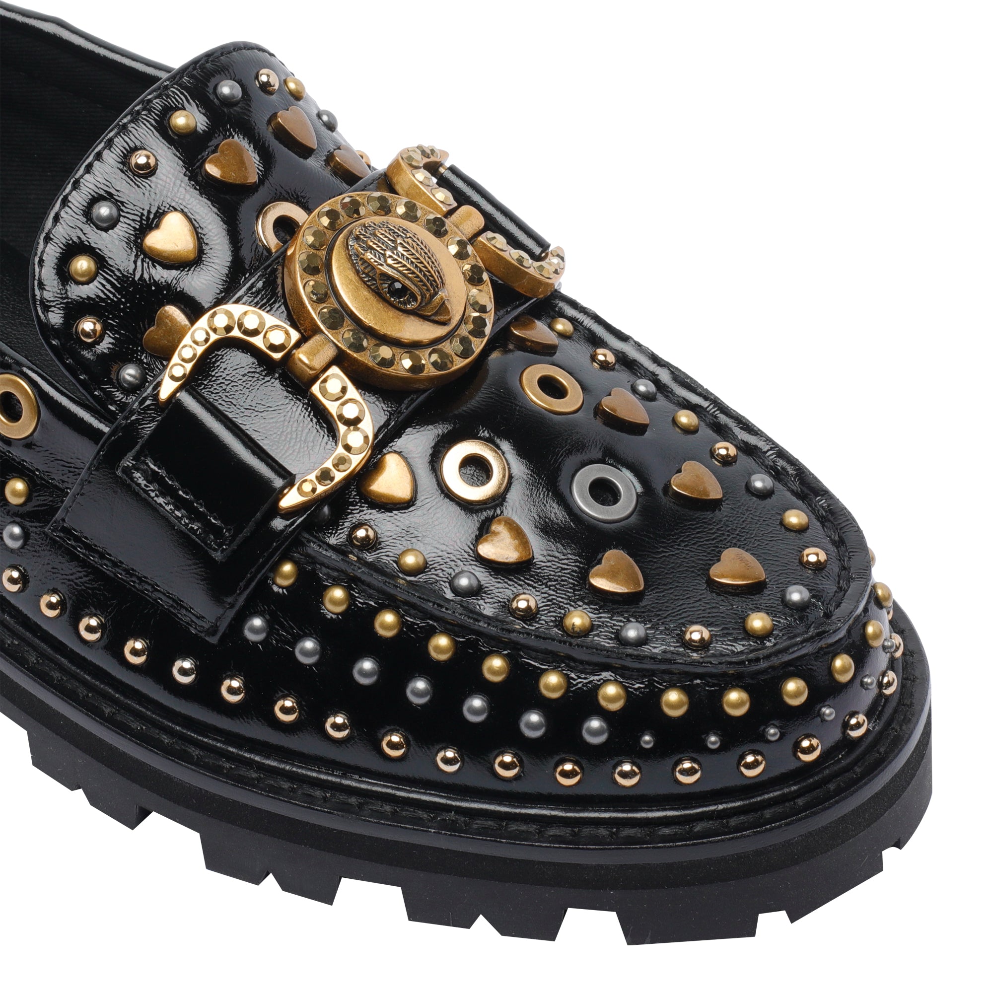 Kurt Geiger Flat shoes Black Calf Leather/rubber Sole