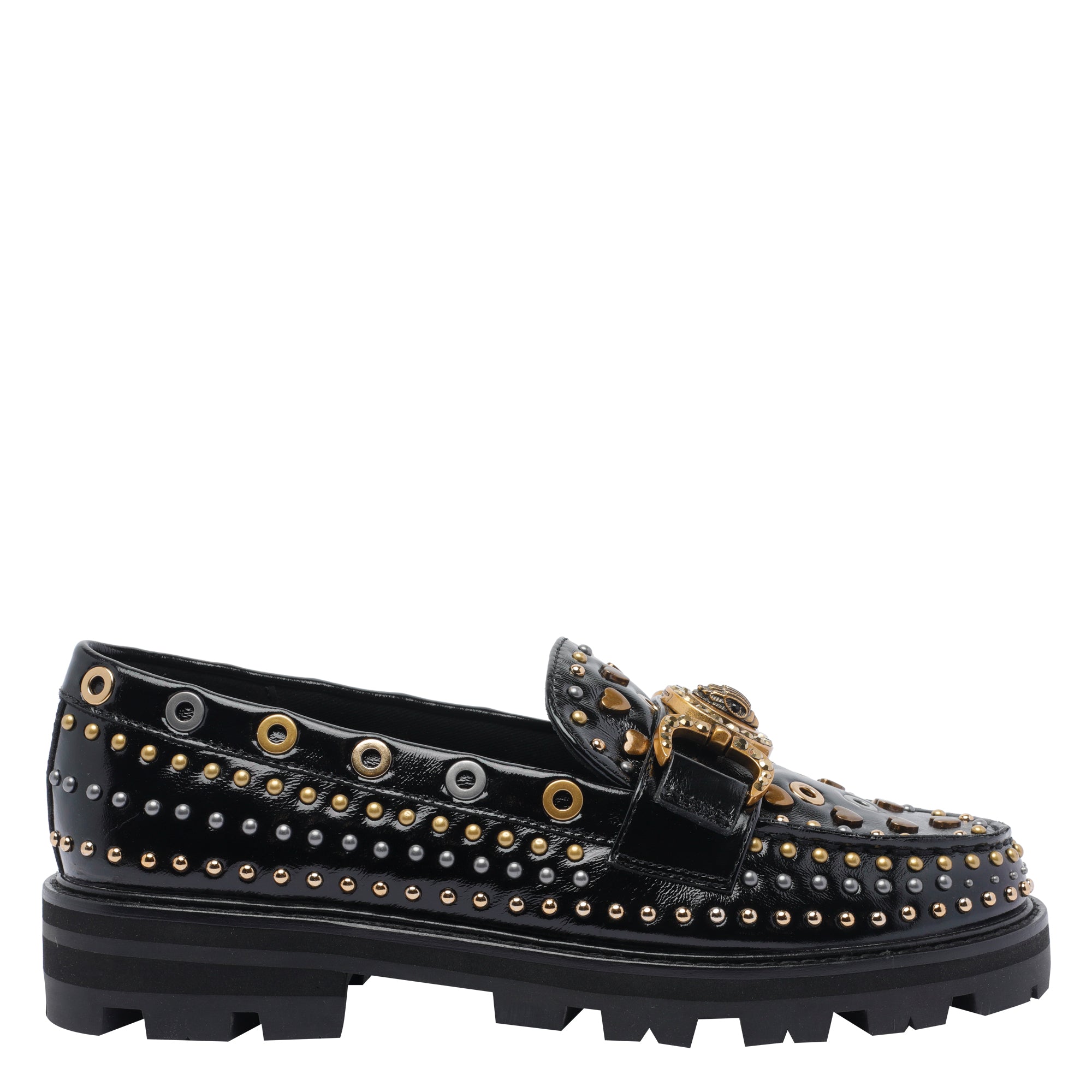Kurt Geiger Flat shoes Black Calf Leather/rubber Sole