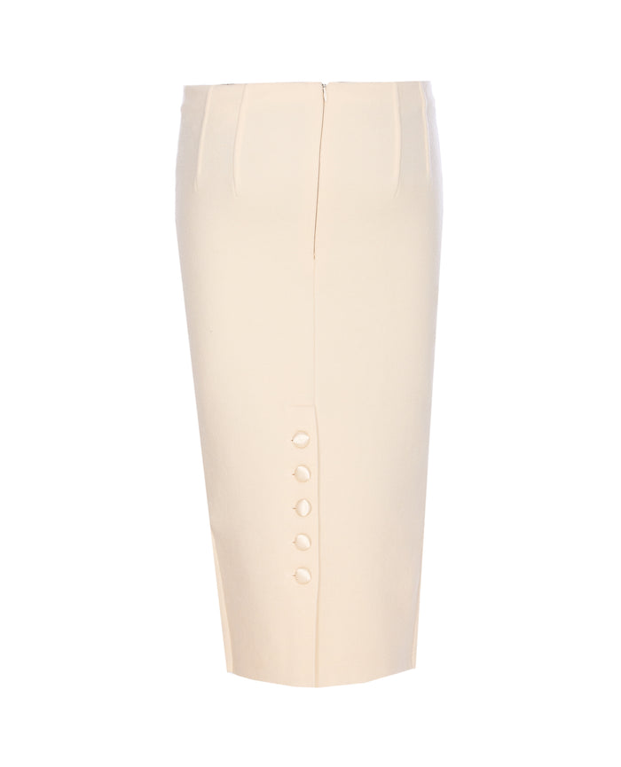 Elisabetta Franchi Skirts White Wool
