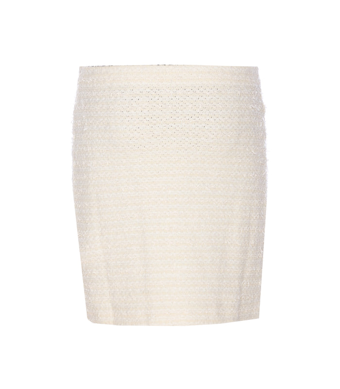 Self Portrait Skirts White Cotton