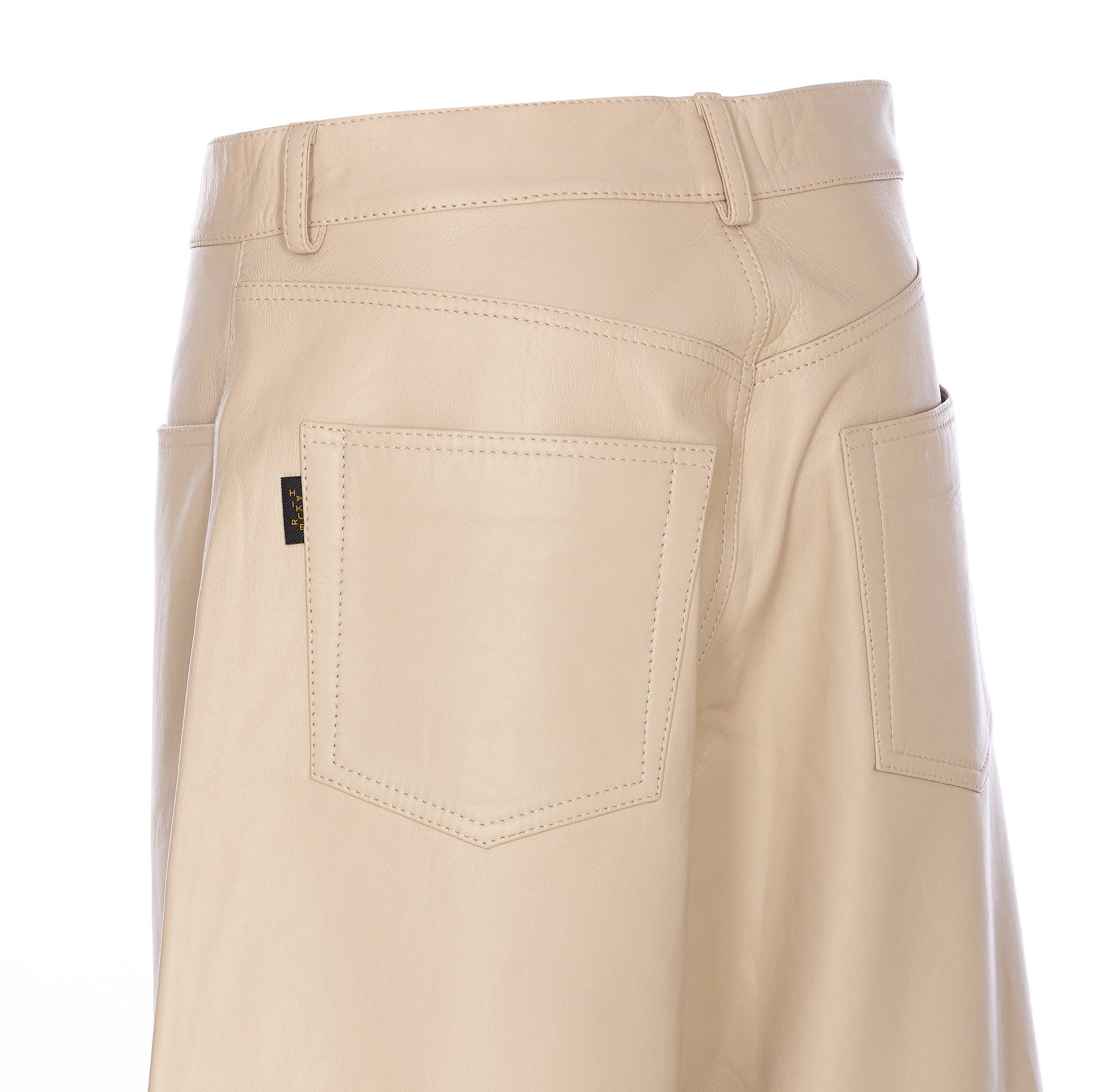 Haikure Jeans Beige Leather