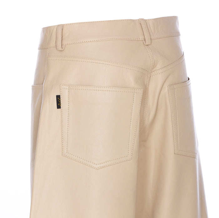 Haikure Jeans Beige Leather