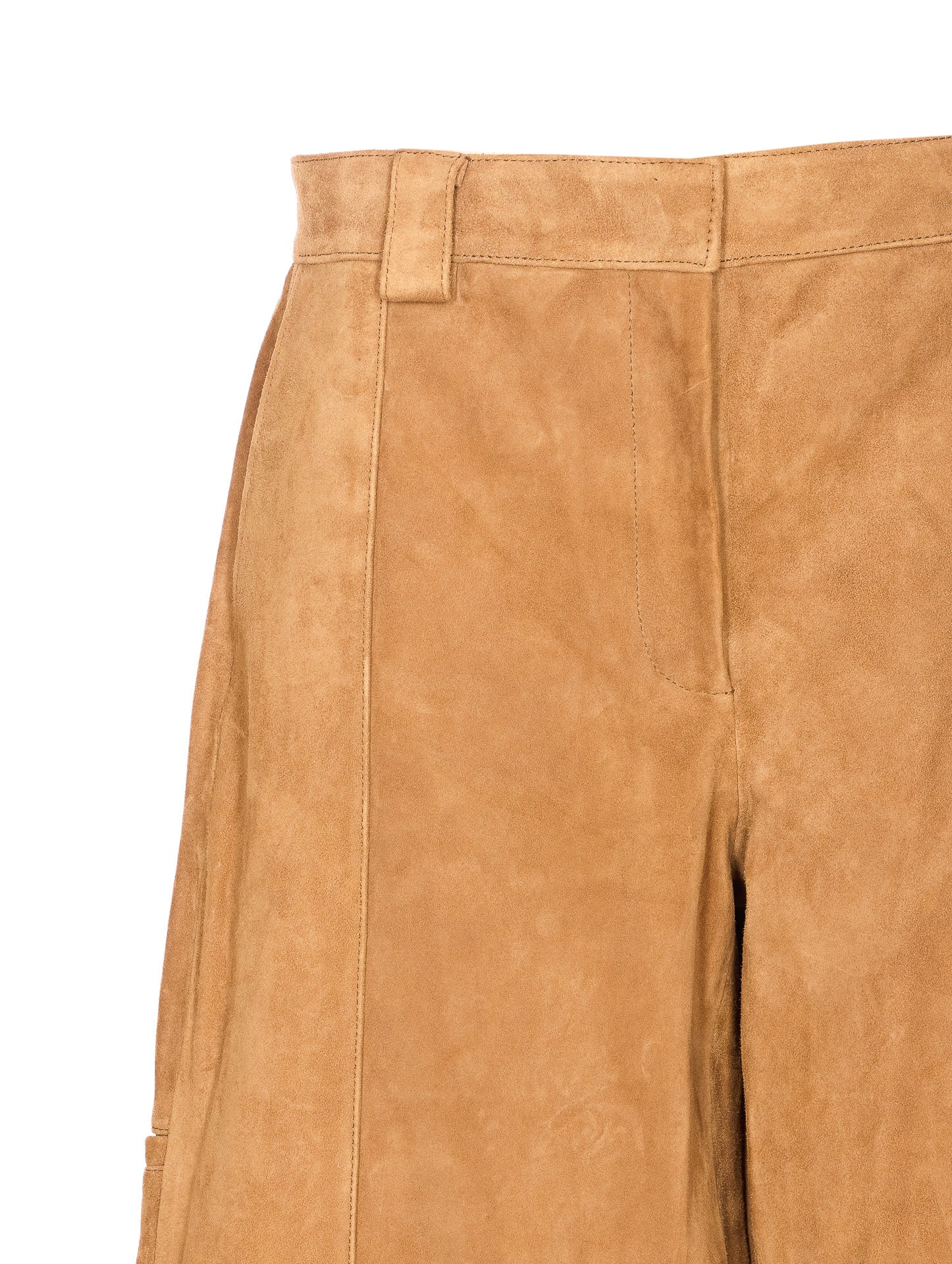 Tory Burch Trousers Beige Goat Leather
