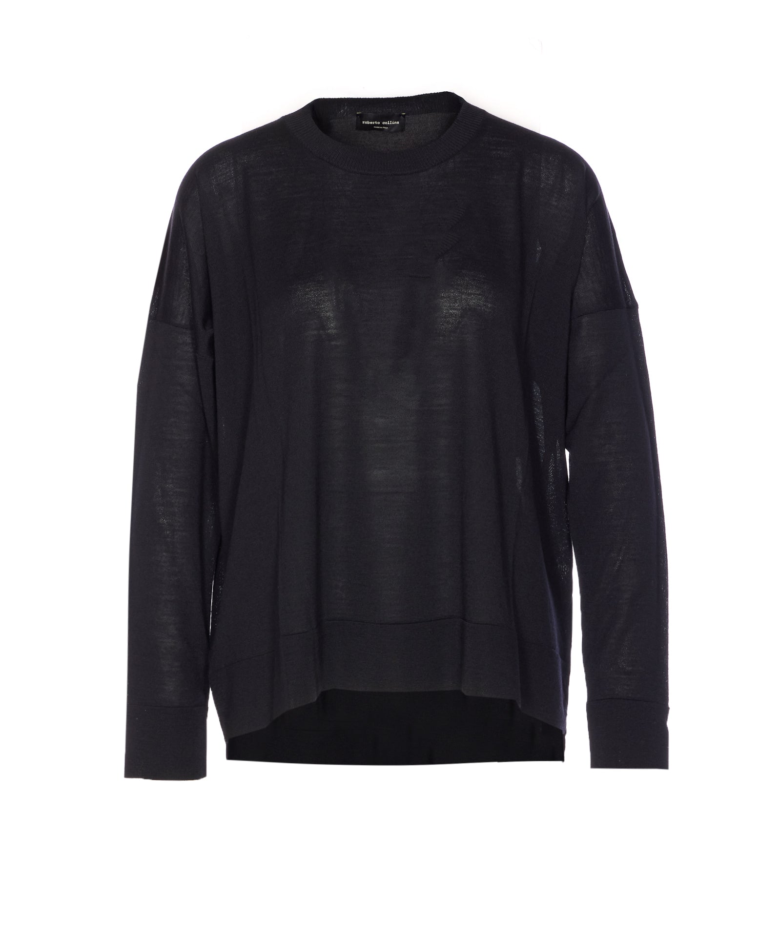 Roberto Collina Sweaters Black Merino Wool