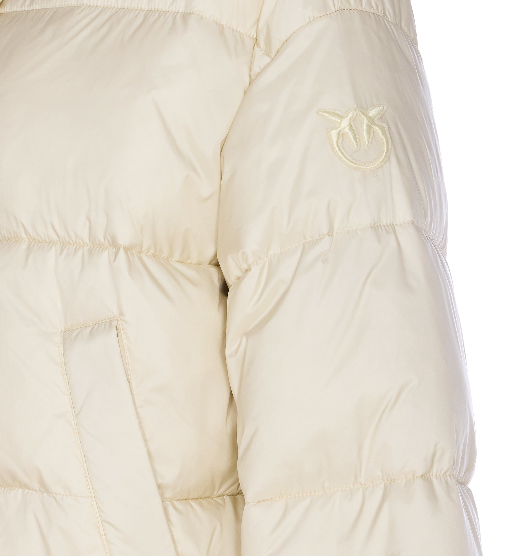Pinko Coats White Nylon