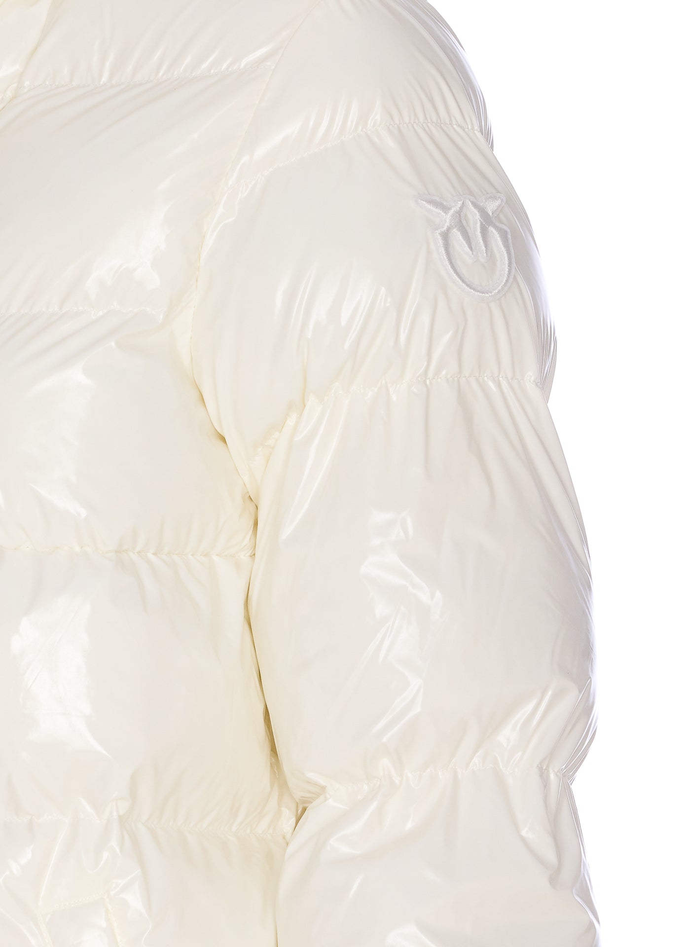 Pinko Coats White Nylon