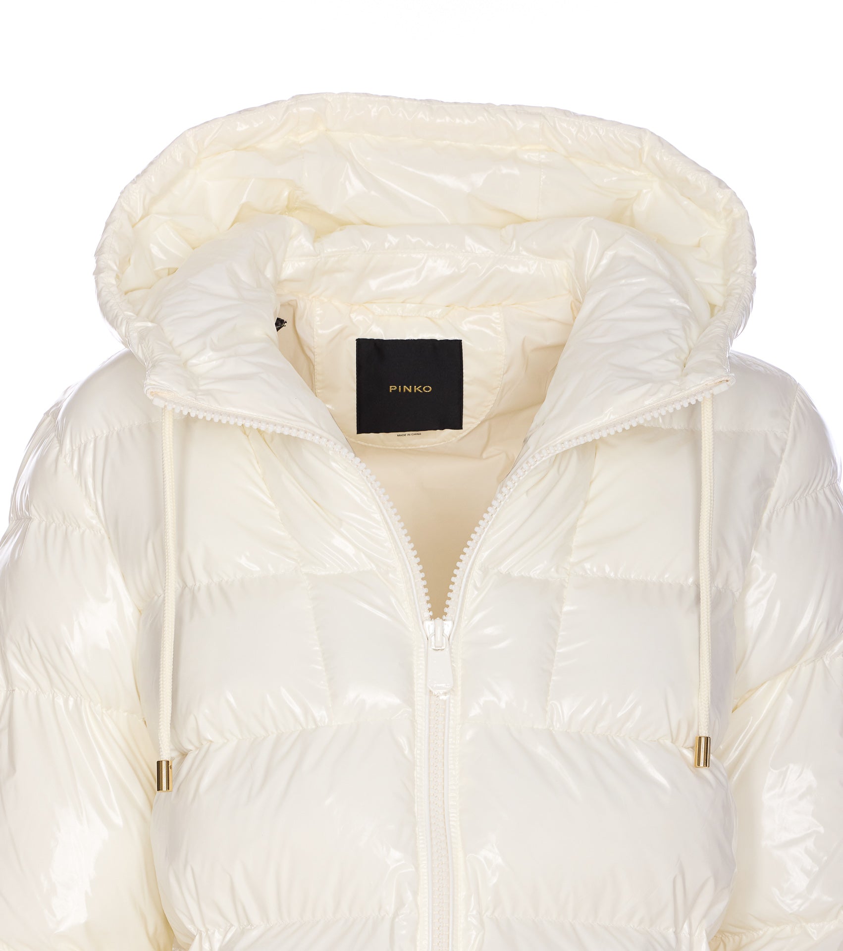 Pinko Coats White Nylon