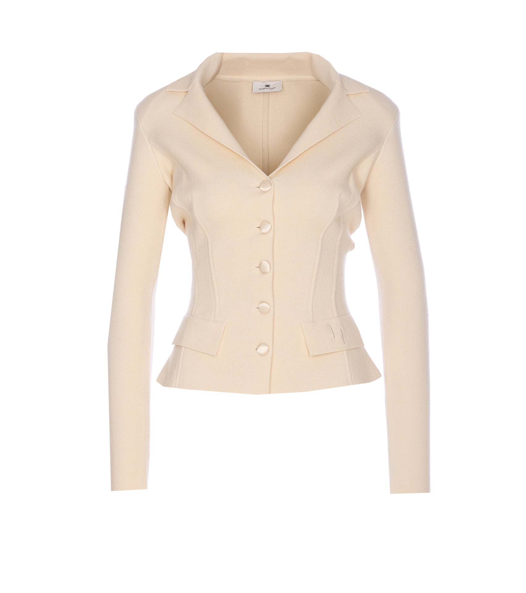 Elisabetta Franchi Sweaters White Wool