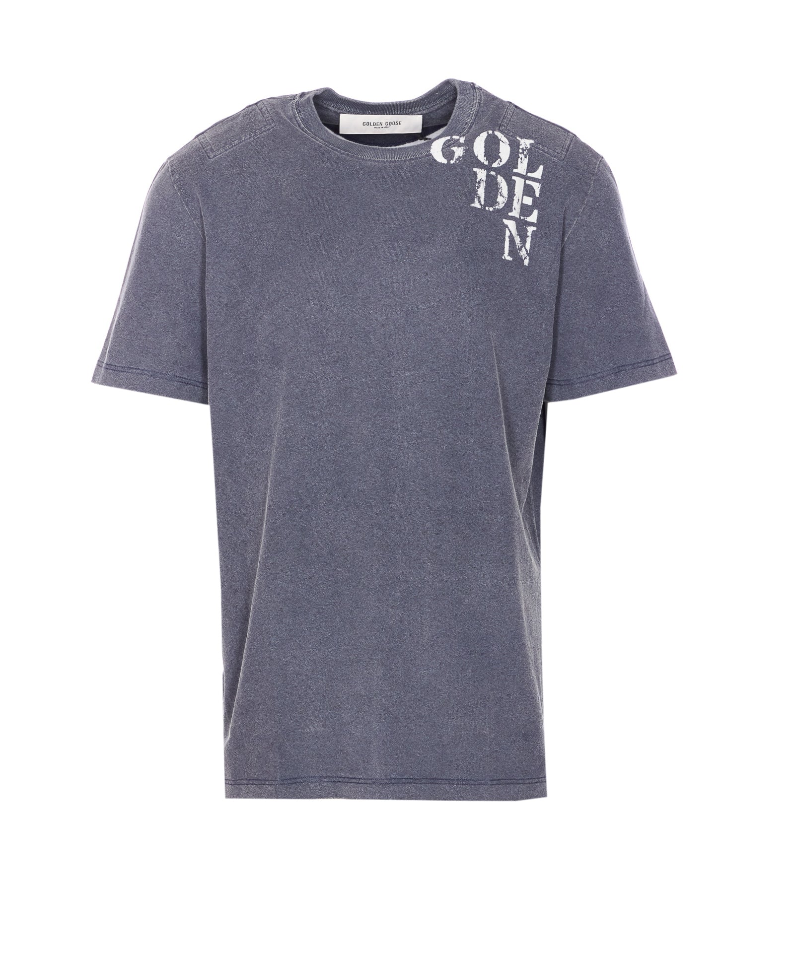 Golden Goose T-Shirts And Polos Blue Cotton