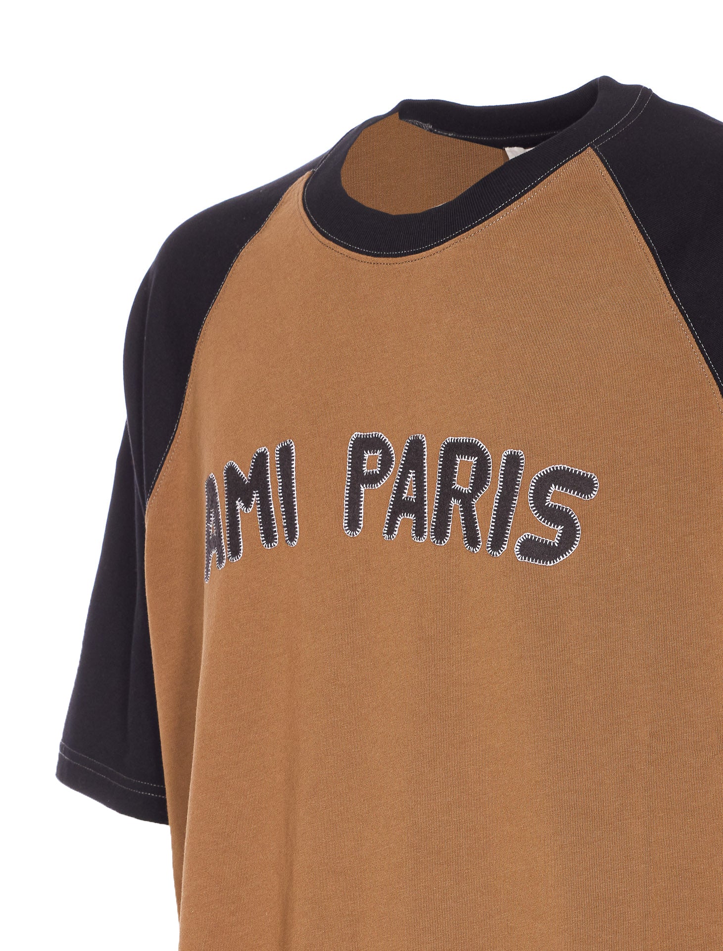 Ami Alexandre Matiussi T-Shirts And Polos Brown Cotton