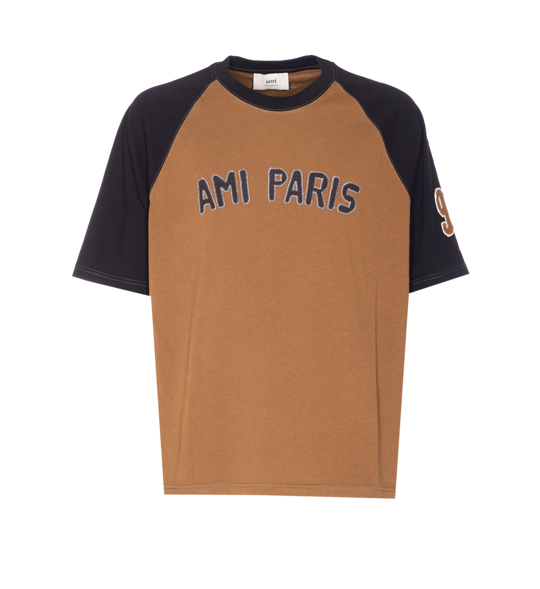 Ami Alexandre Matiussi T-Shirts And Polos Brown Cotton