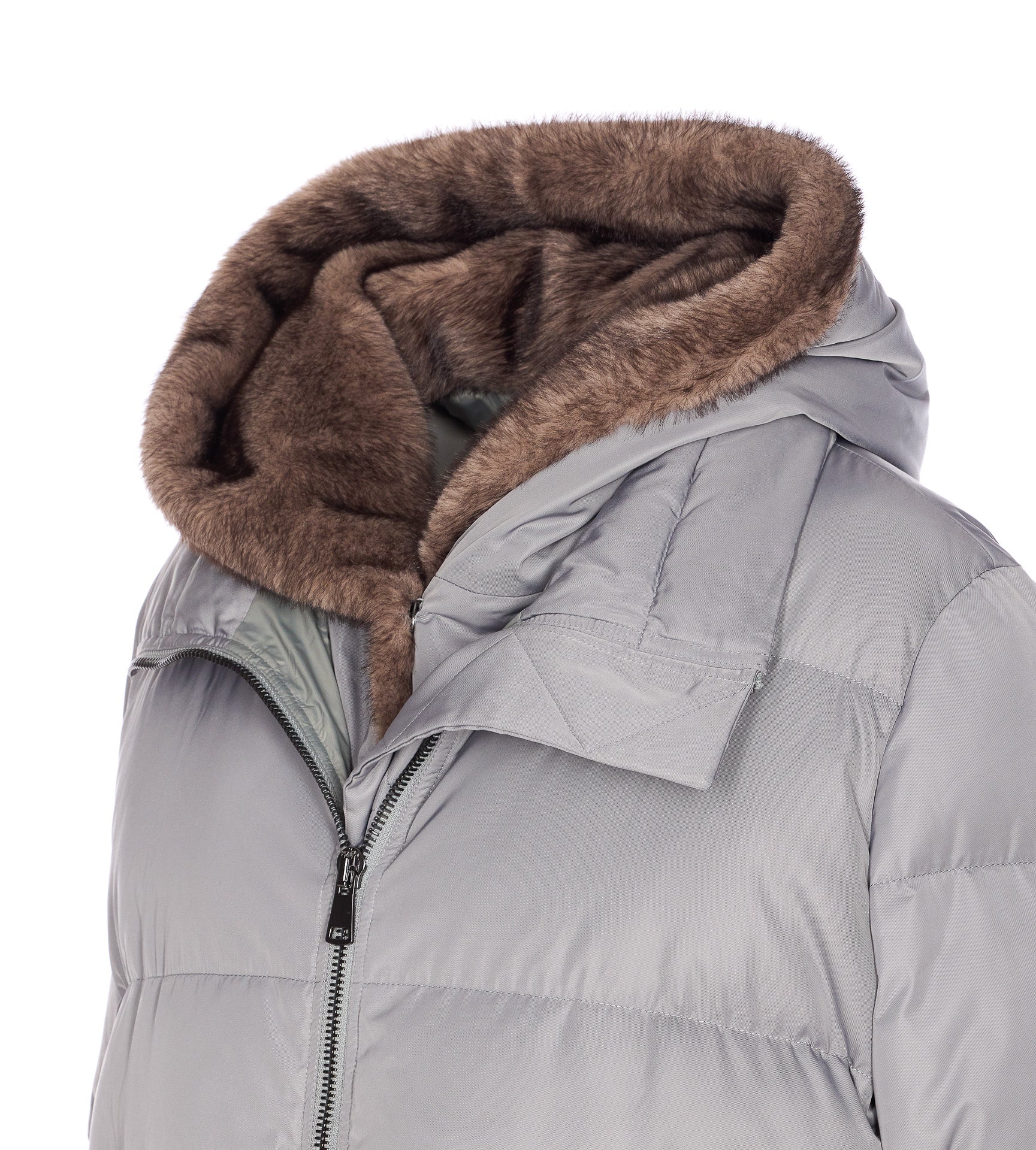 LOU ANDREA Coats Grey Polyester