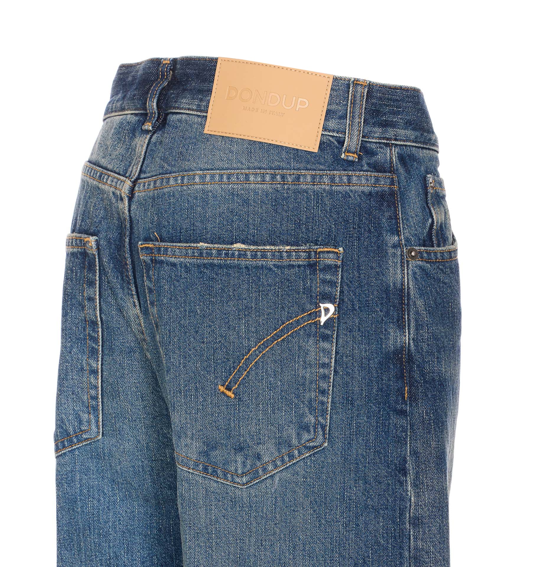 Dondup Trousers Blue Cotton