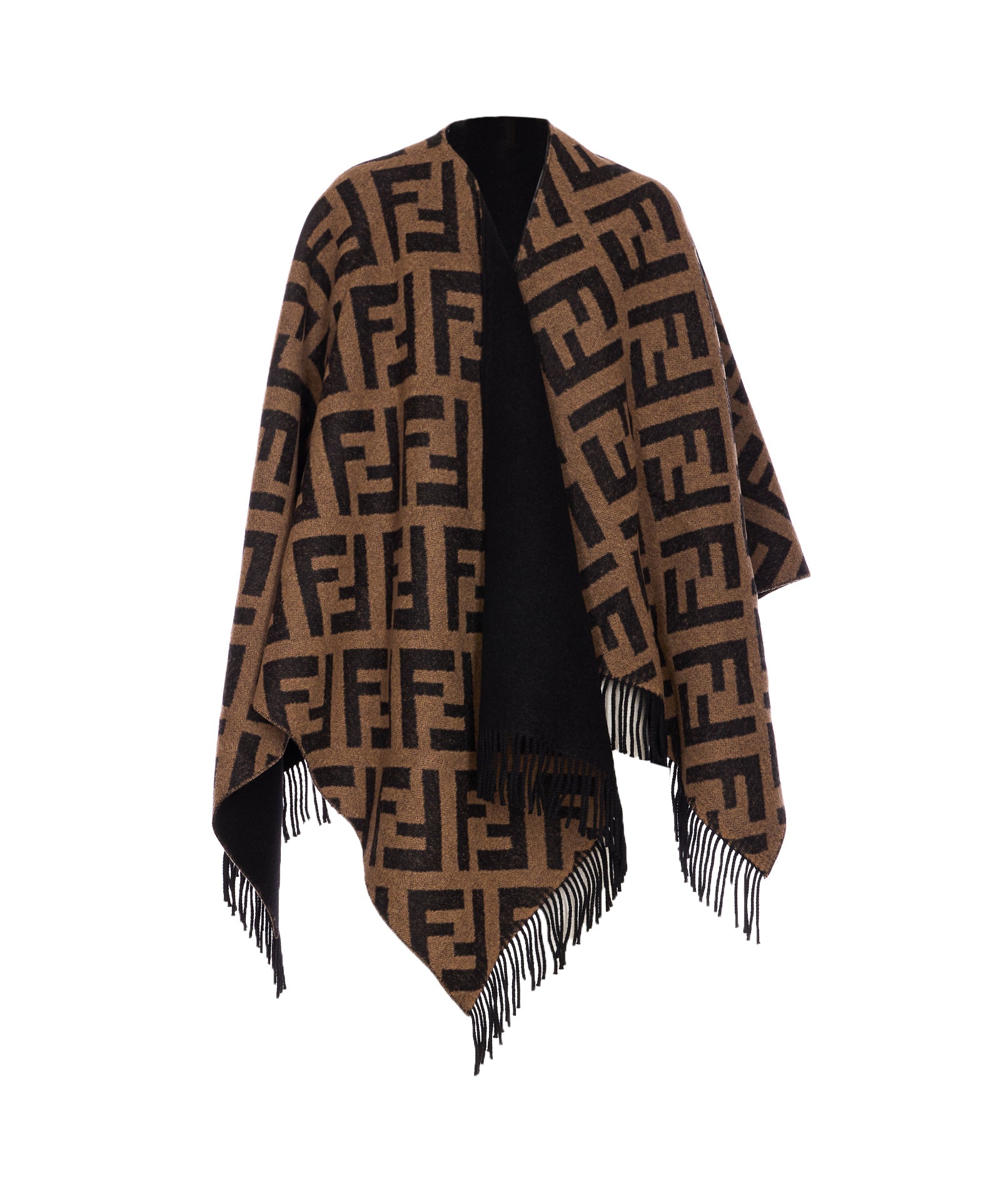 Fendi Jackets Black Wool