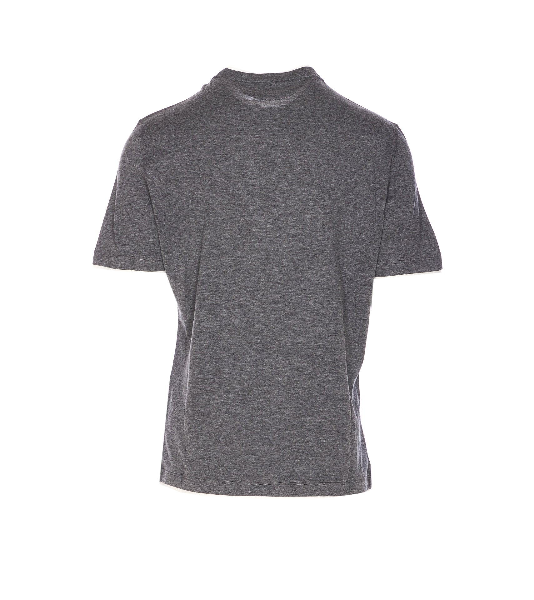 Brunello Cucinelli T-Shirts And Polos Grey Silk