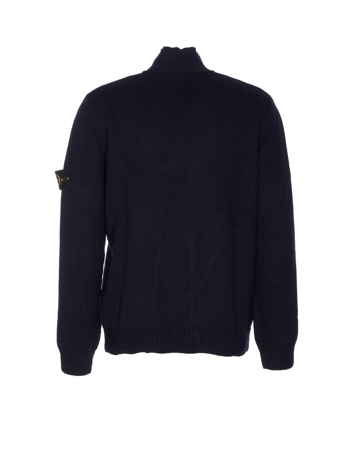 Stone Island Sweaters Blue Cotton