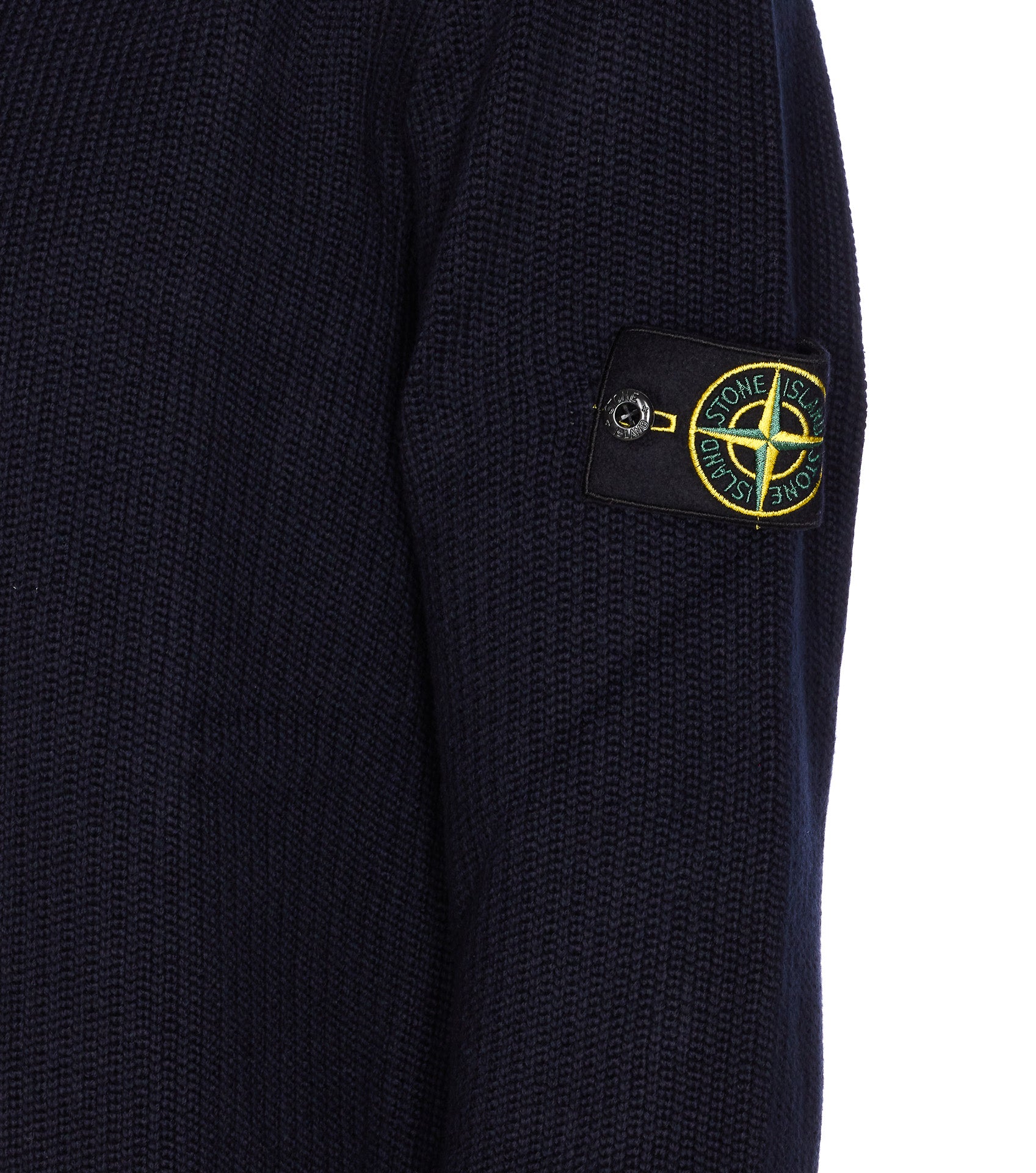Stone Island Sweaters Blue Cotton