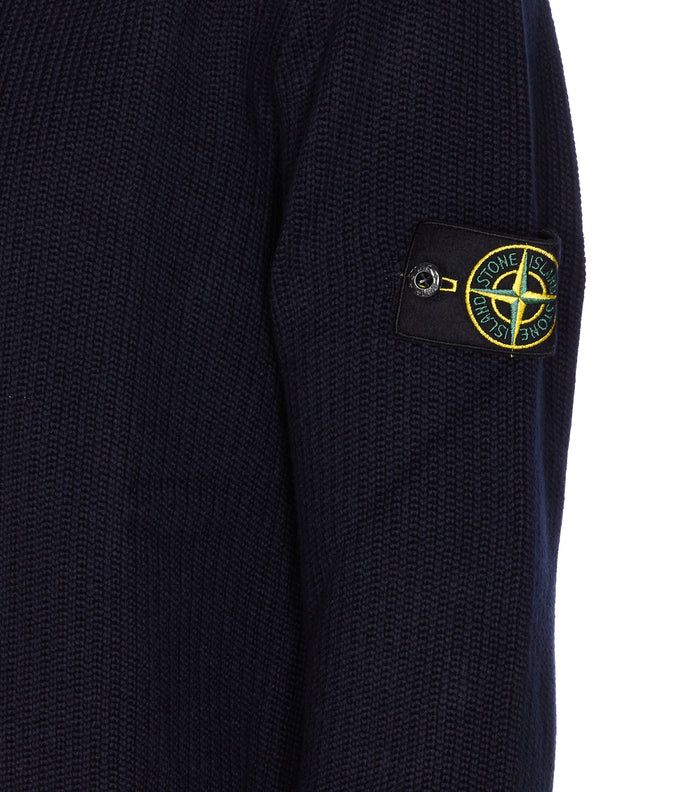 Stone Island Sweaters Blue Cotton