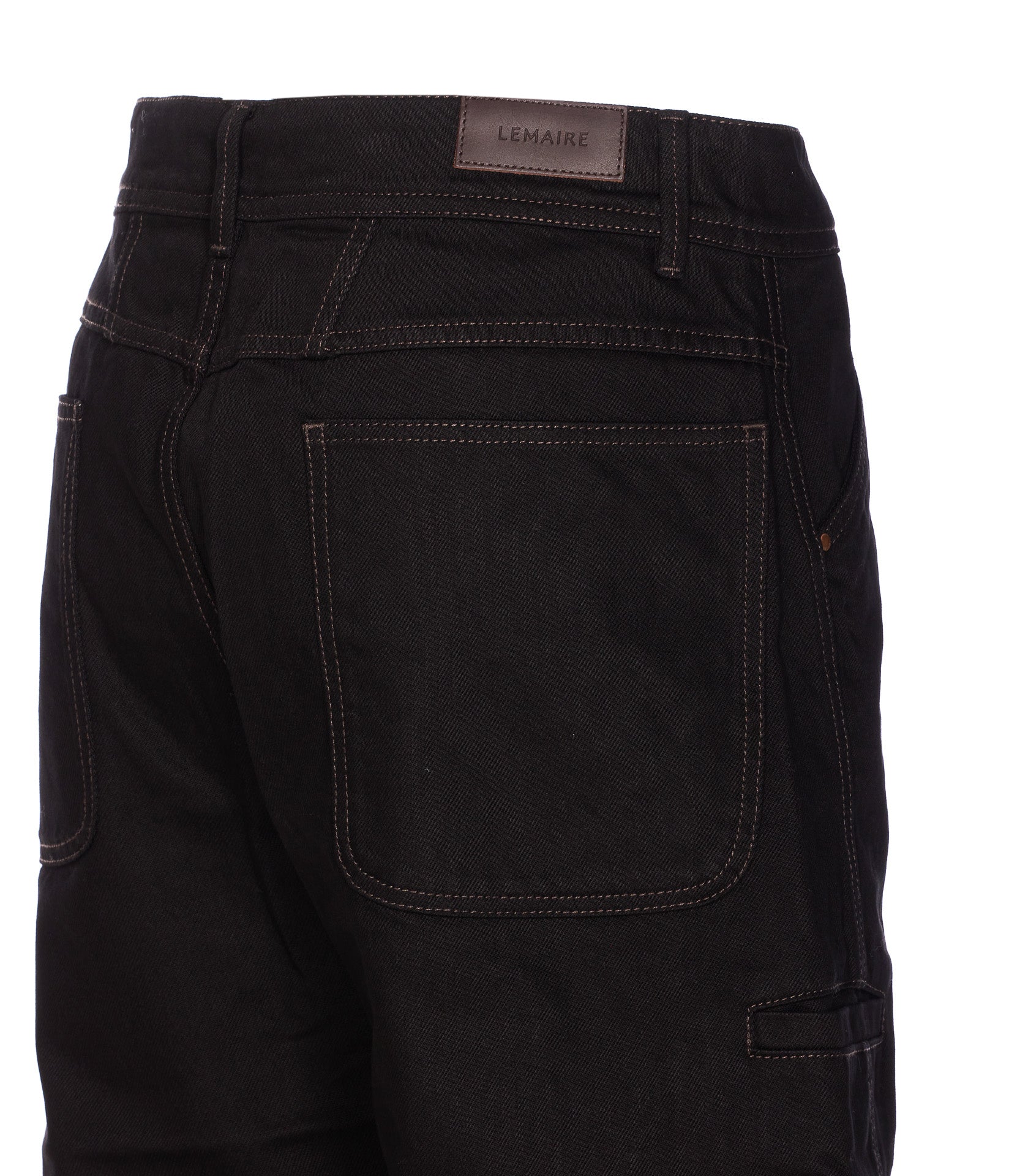 Lemaire Trousers Black Cotton