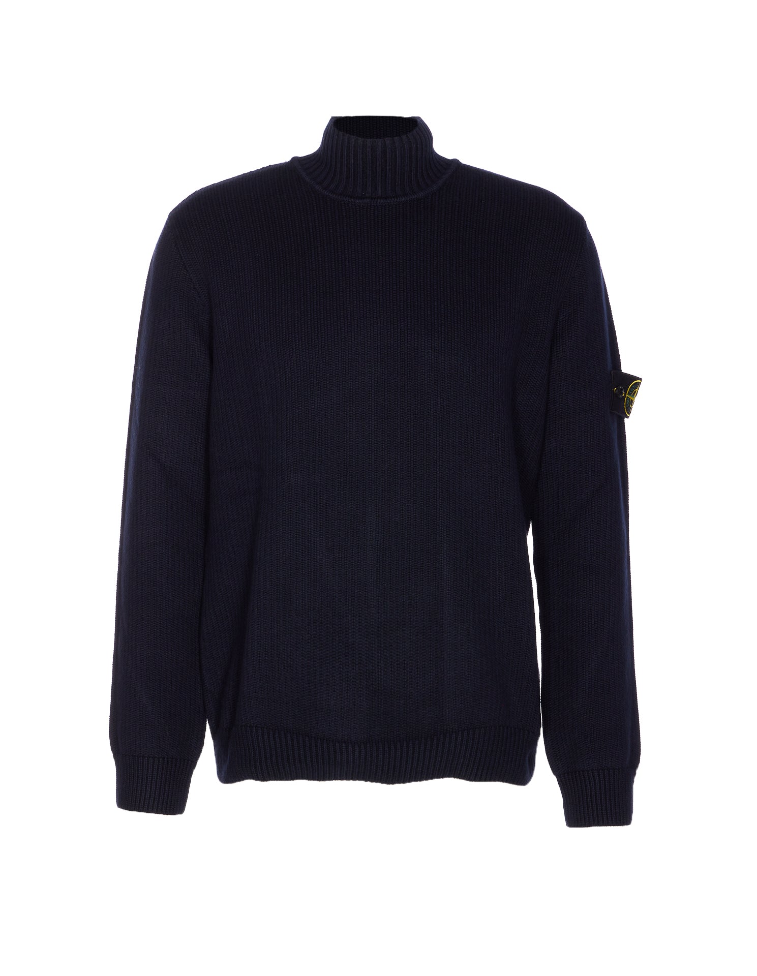 Stone Island Sweaters Blue Cotton