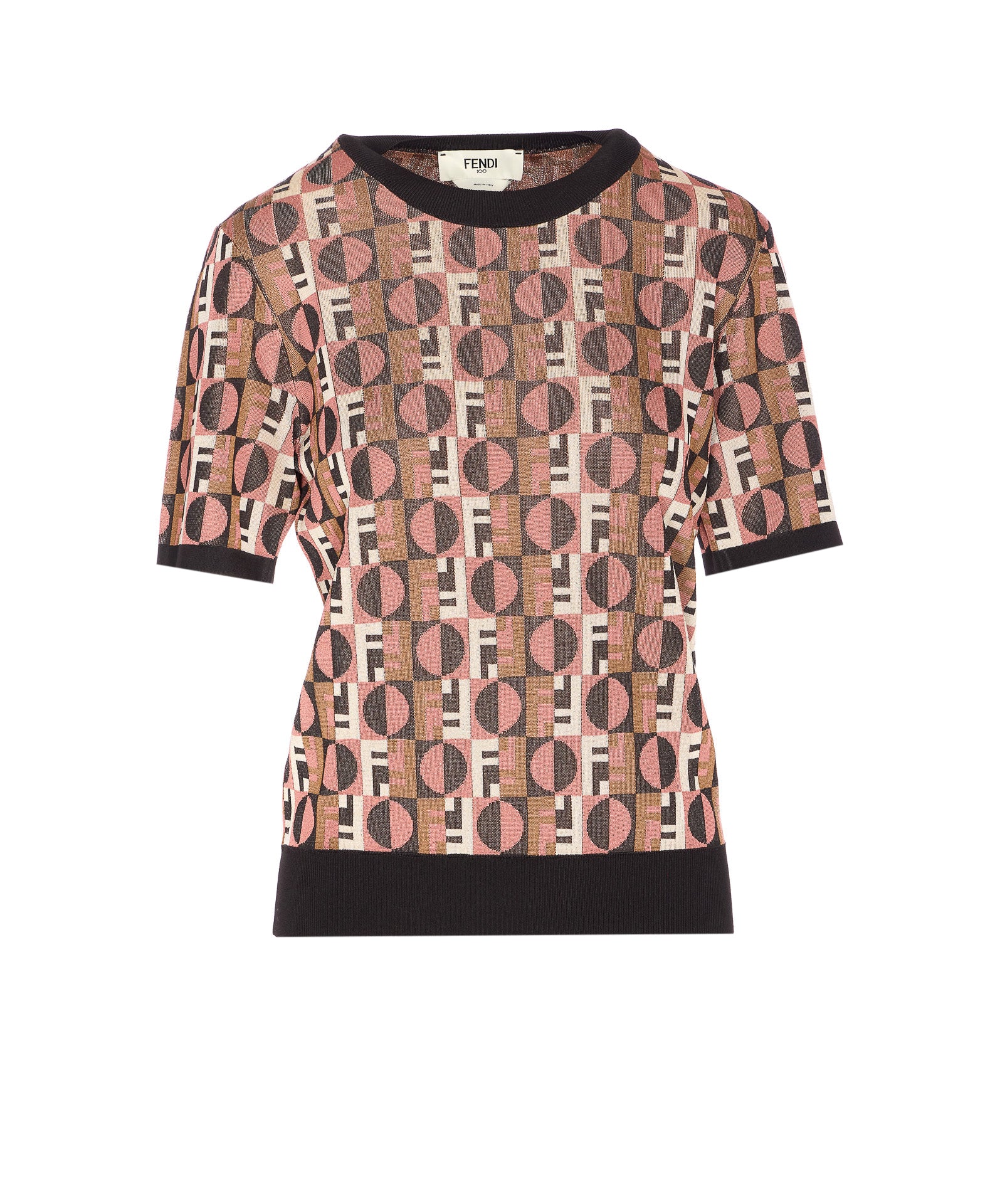 Fendi T-Shirts And Polos Pink Viscose