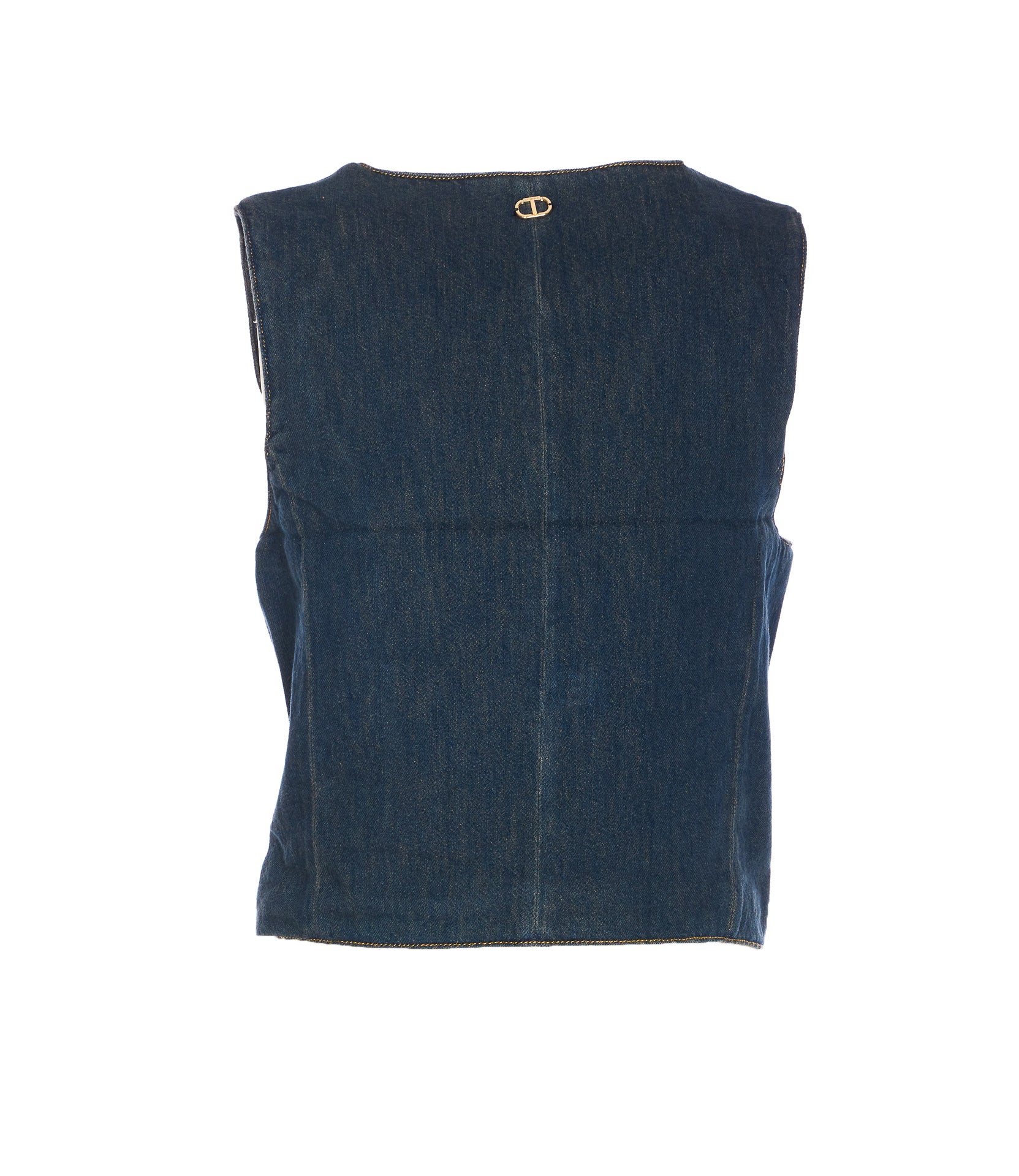 Twin-Set Jackets Blue Cotton