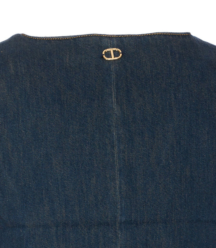 Twin-Set Jackets Blue Cotton