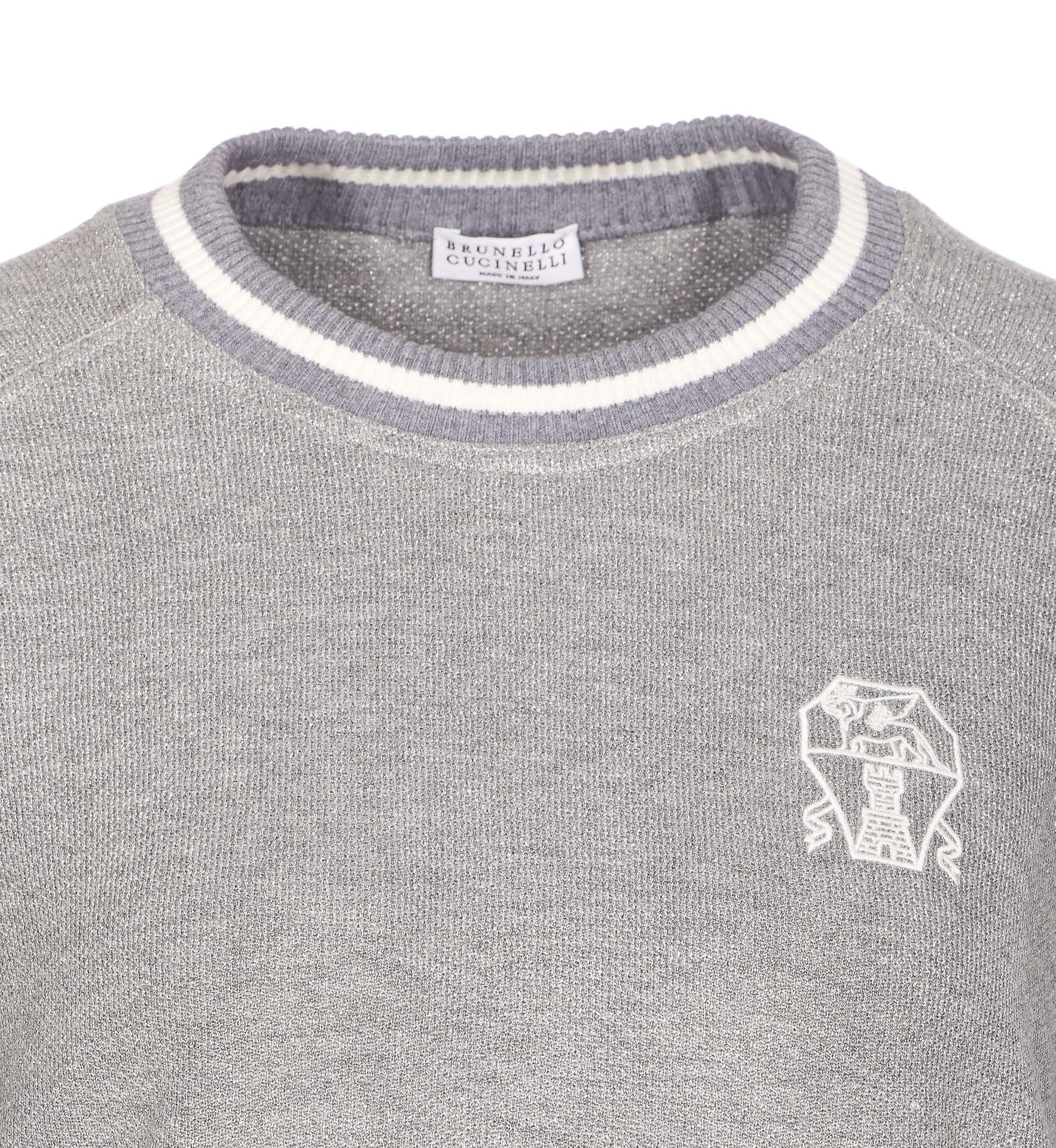 Brunello Cucinelli Sweaters Grey Viscose